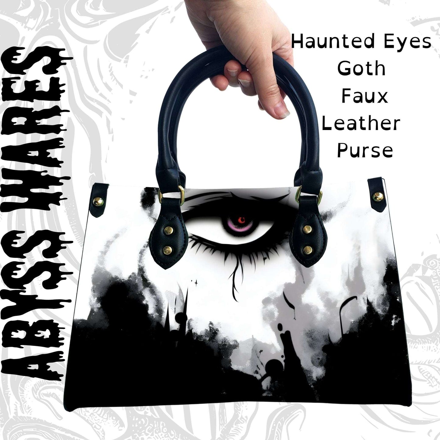 Haunted Eyes Goth Handbag