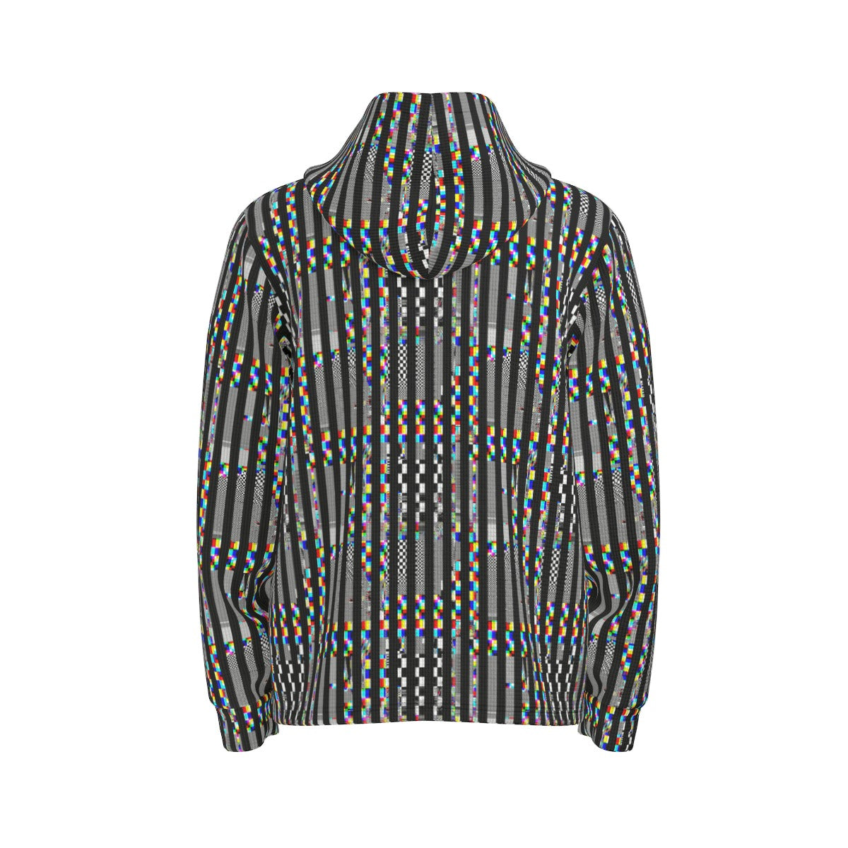 Glitch Stripe Hoodie Pullover Sweater
