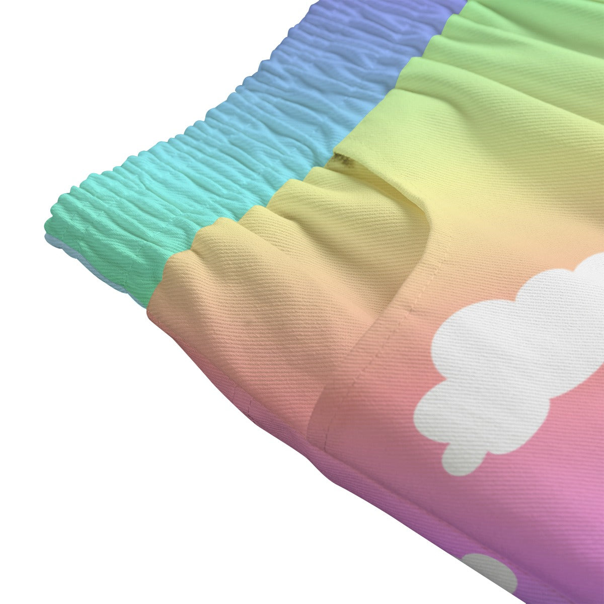 Unicorn Candy Clouds Maxi Jean Skirt