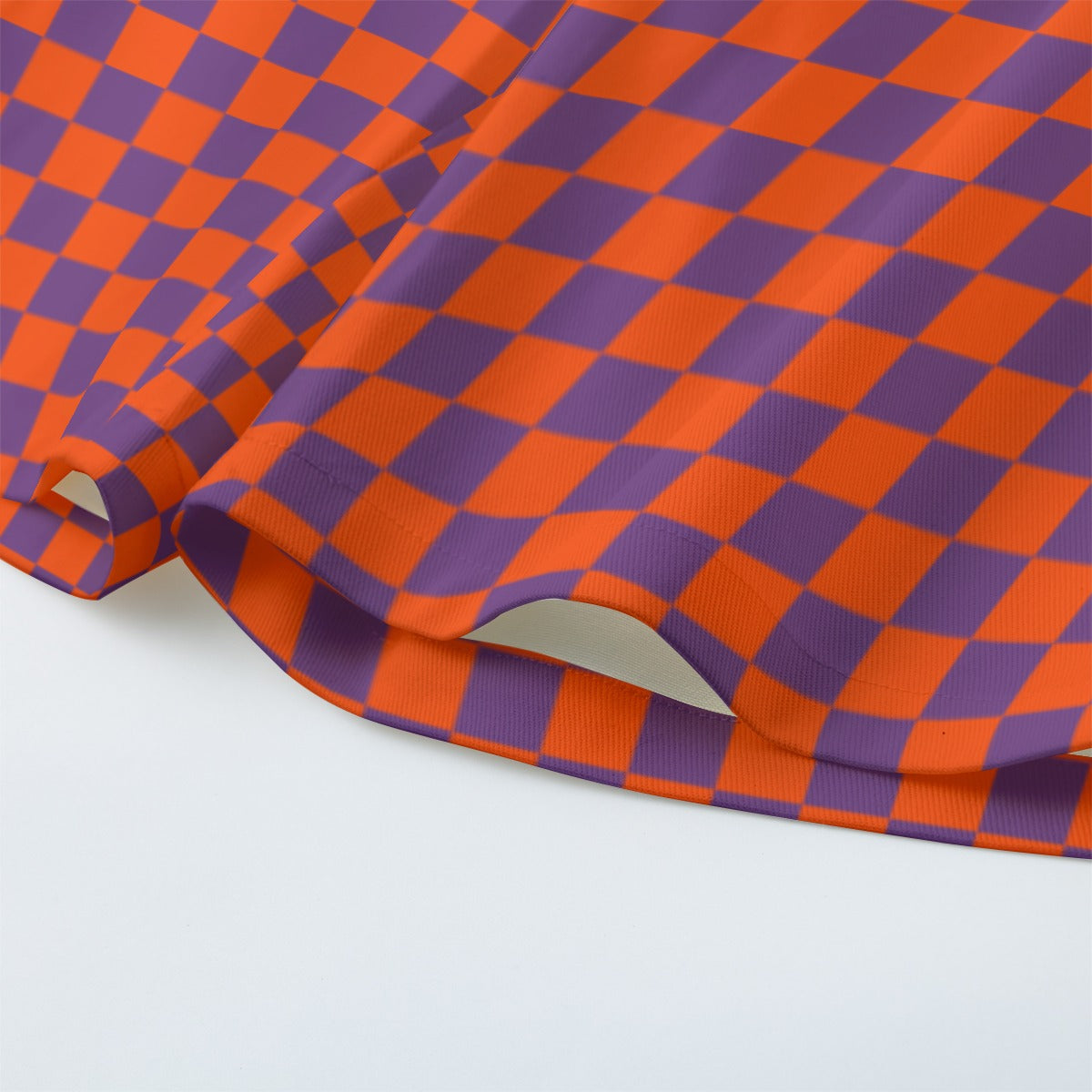 Tangerine Purple Checker Jorts