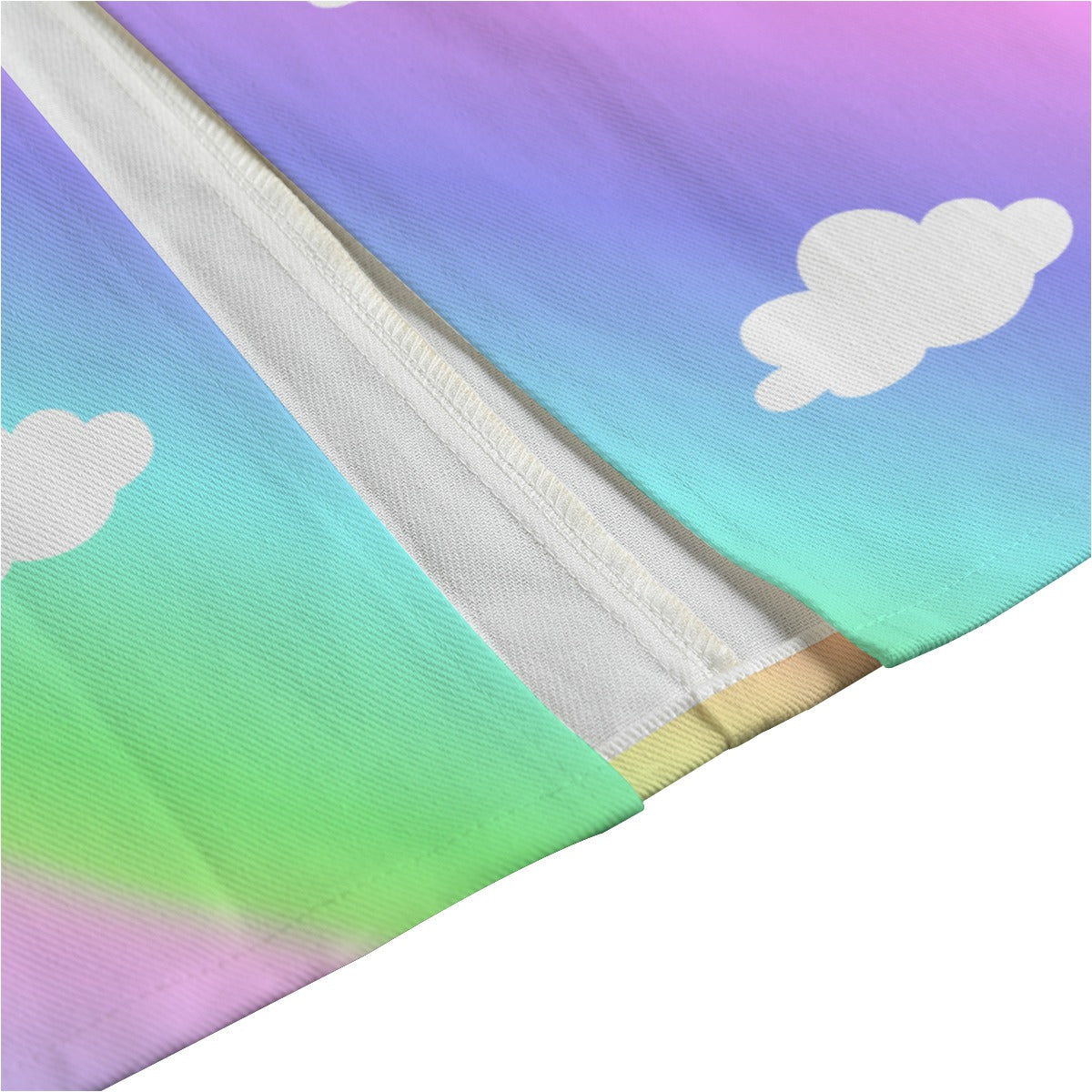 Unicorn Candy Clouds Maxi Jean Skirt
