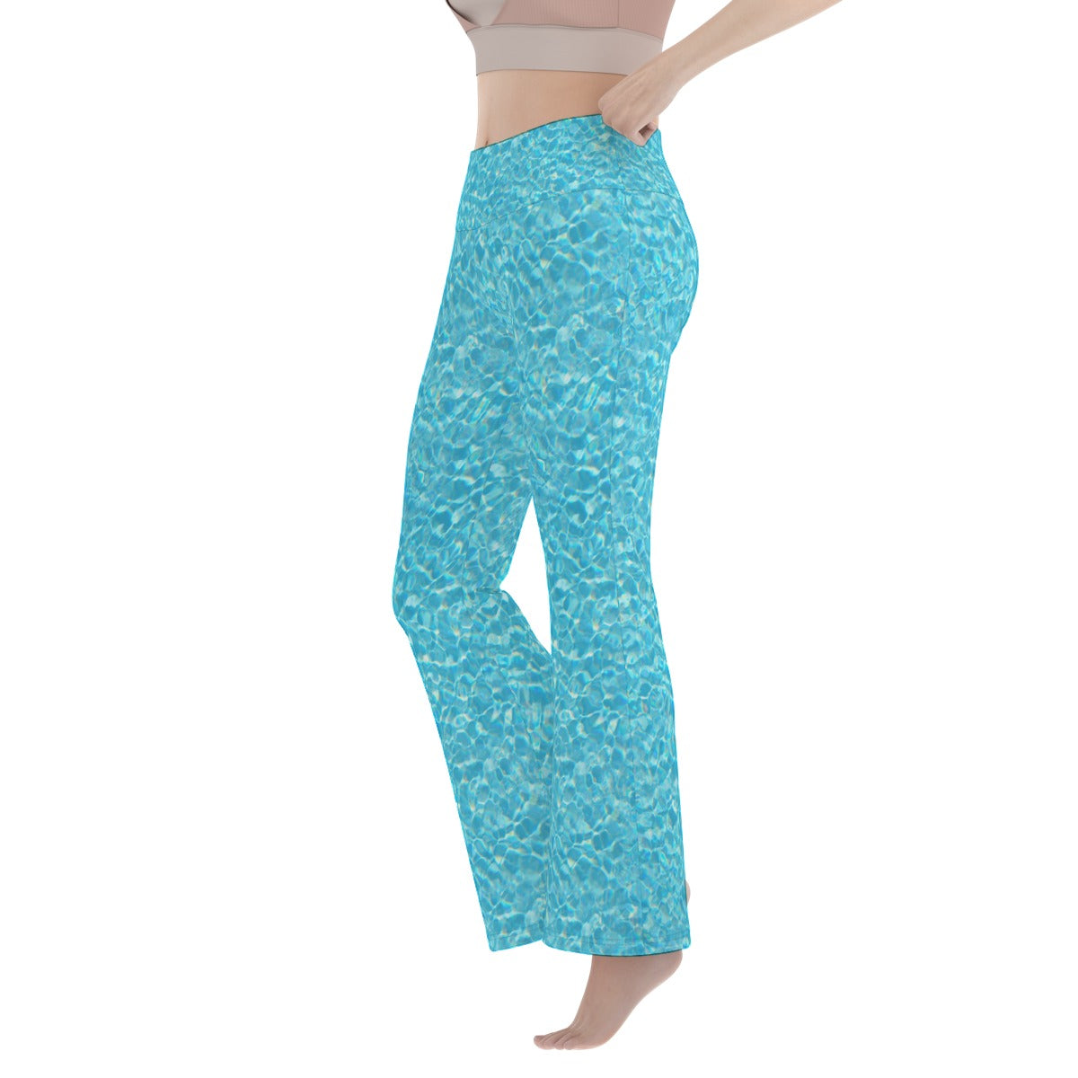 Pool Party Yoga Pants Flare Leggings