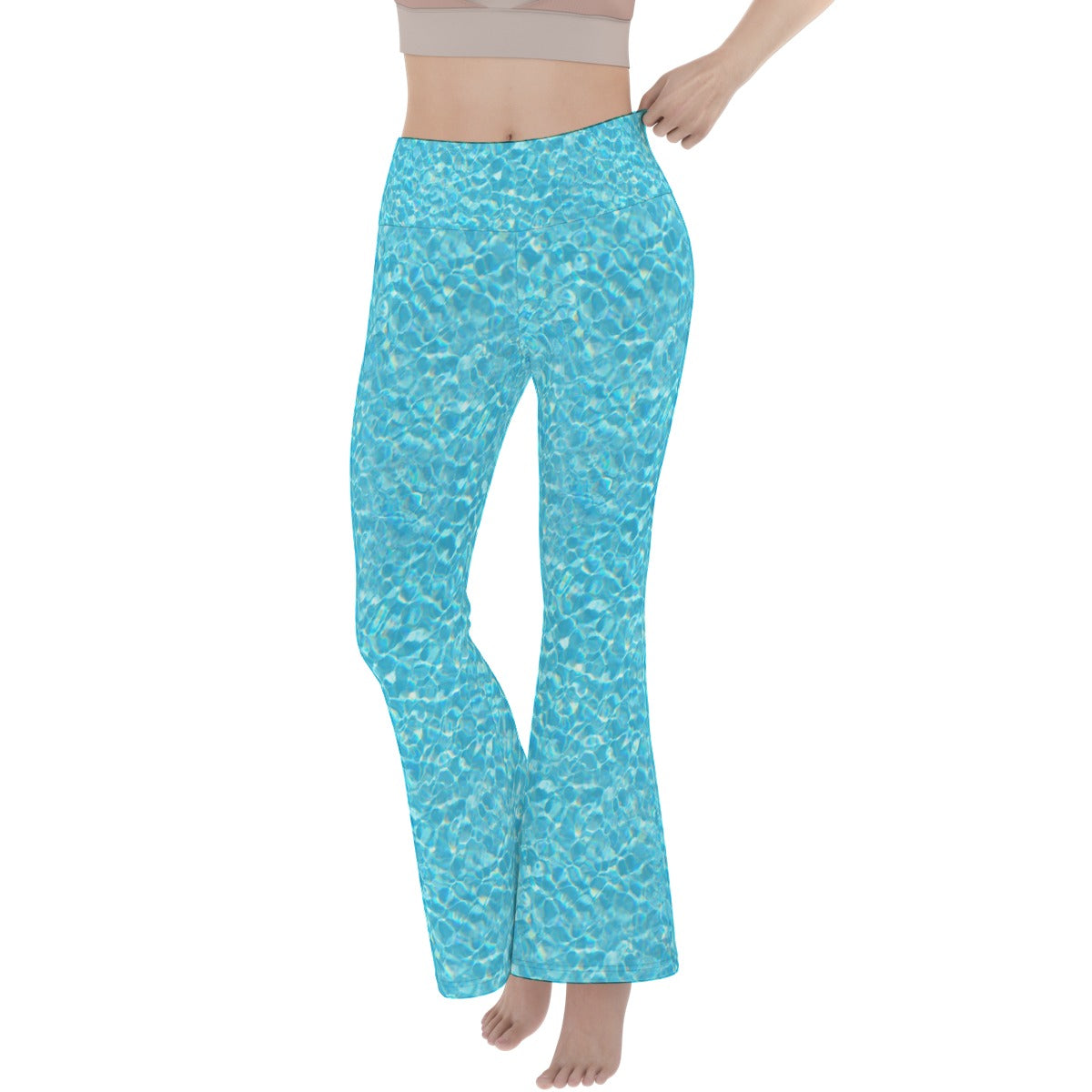 Pool Party Yoga Pants Flare Leggings