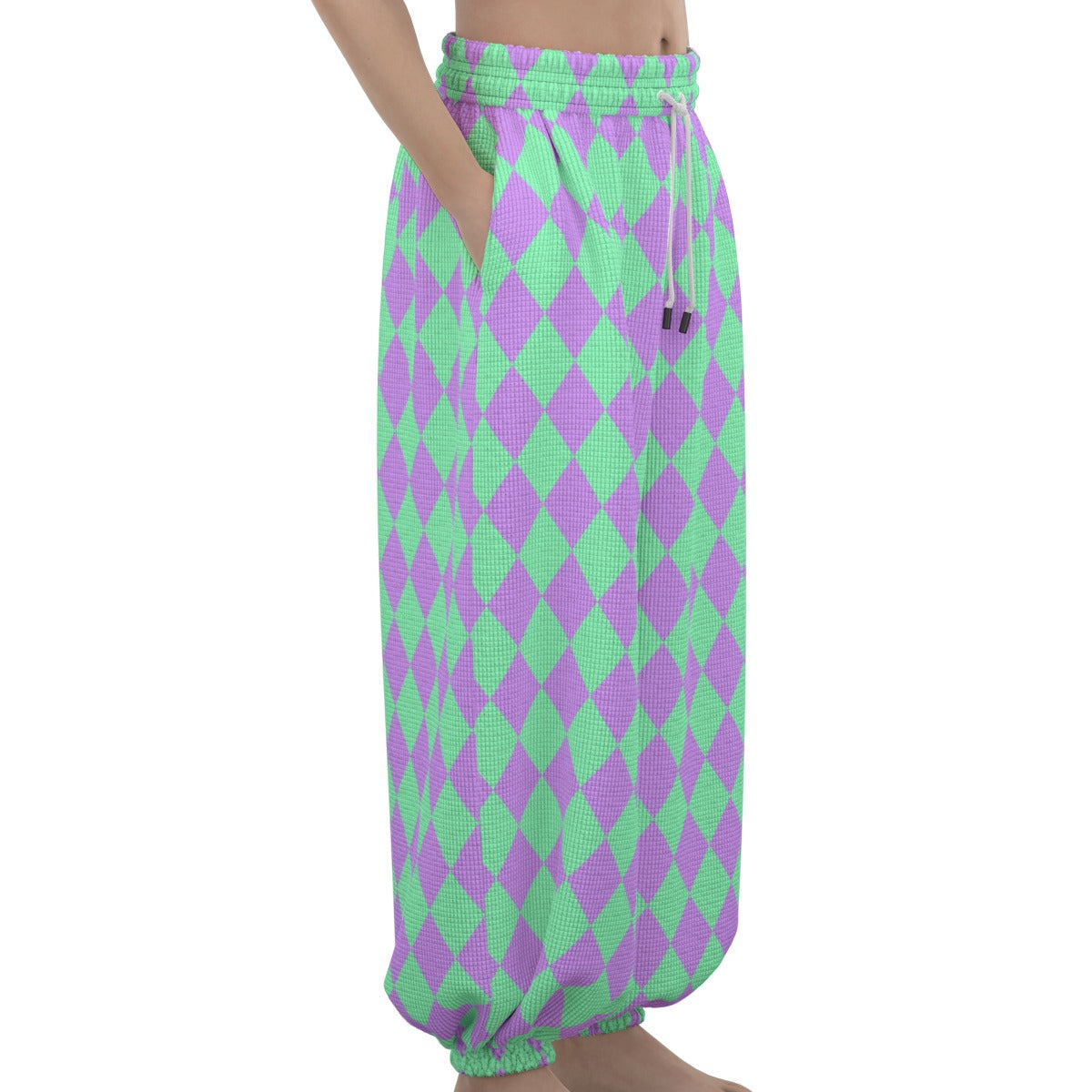 Minty Lavender Jester Clown Pants