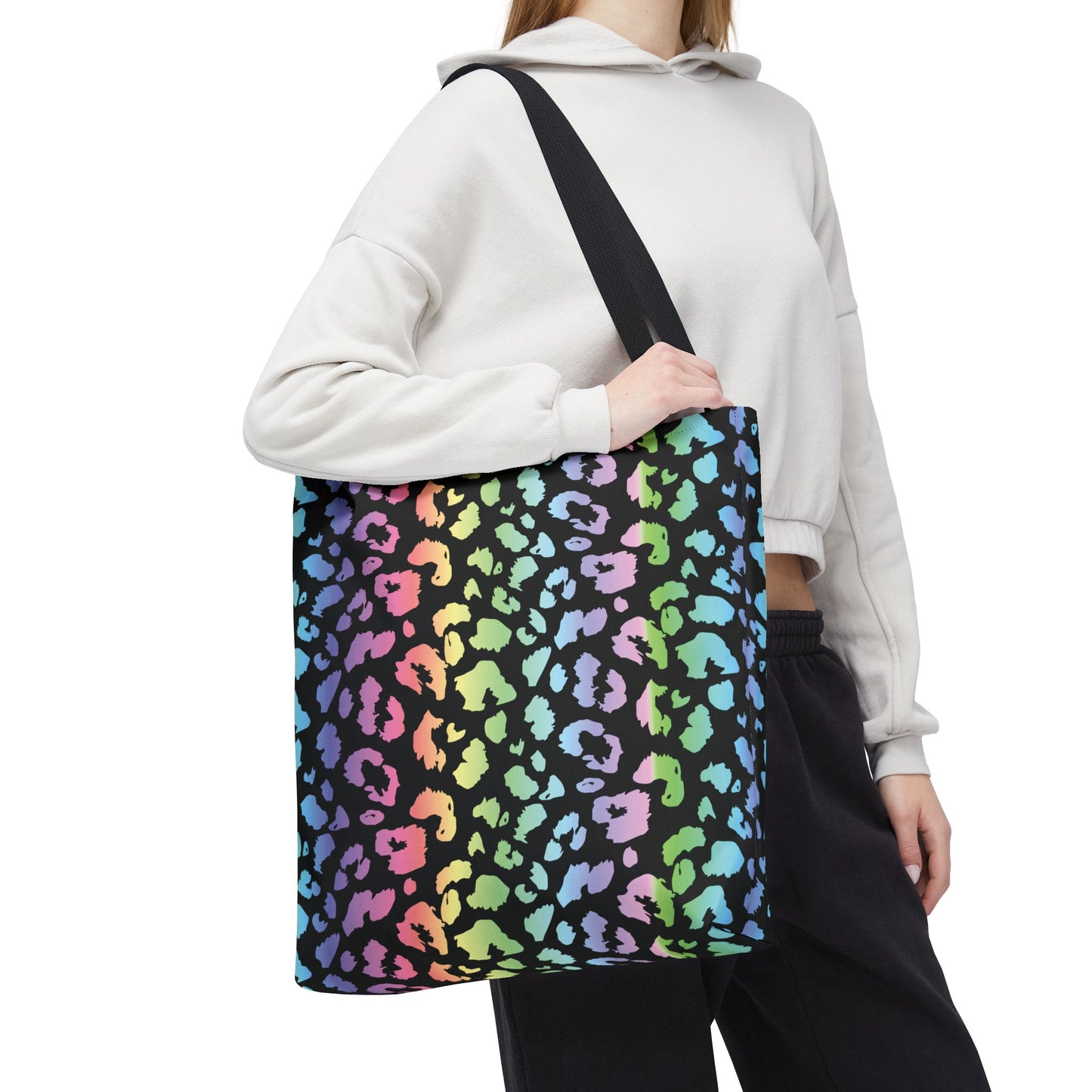 Rainbow Leopard Tote Bag