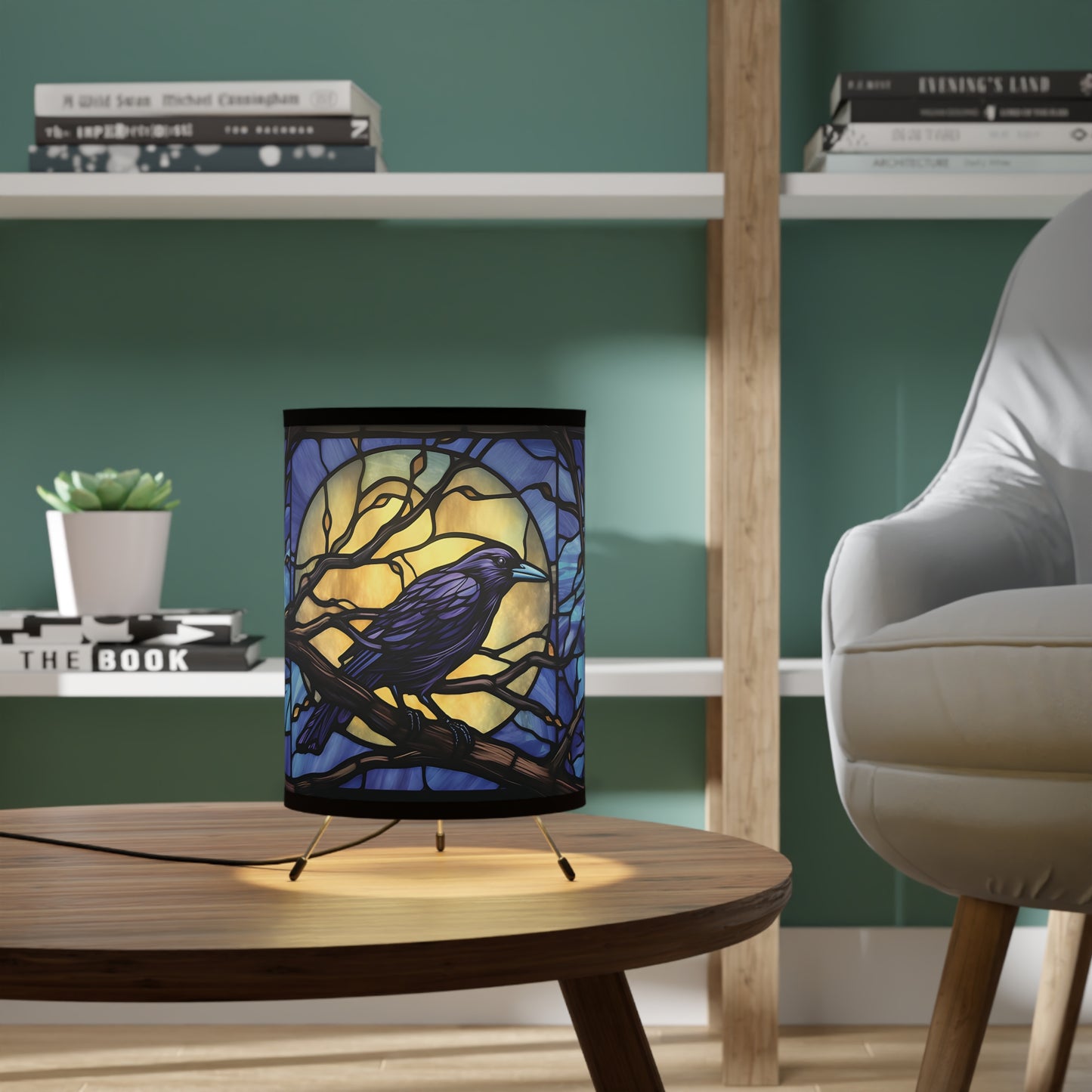 Indigo Moon Raven Table Lamp