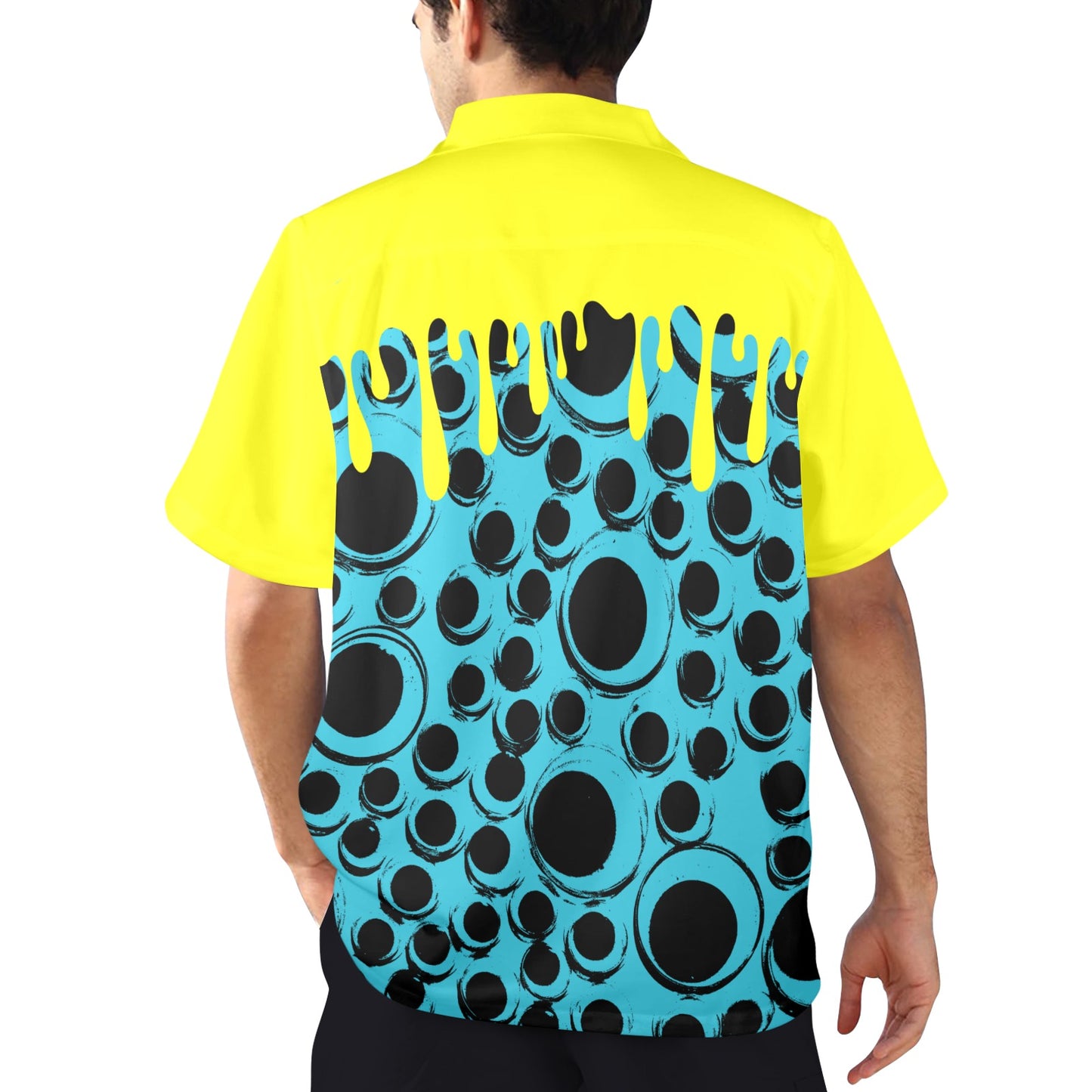Drippy Zine Eyeball Men's Buttonup