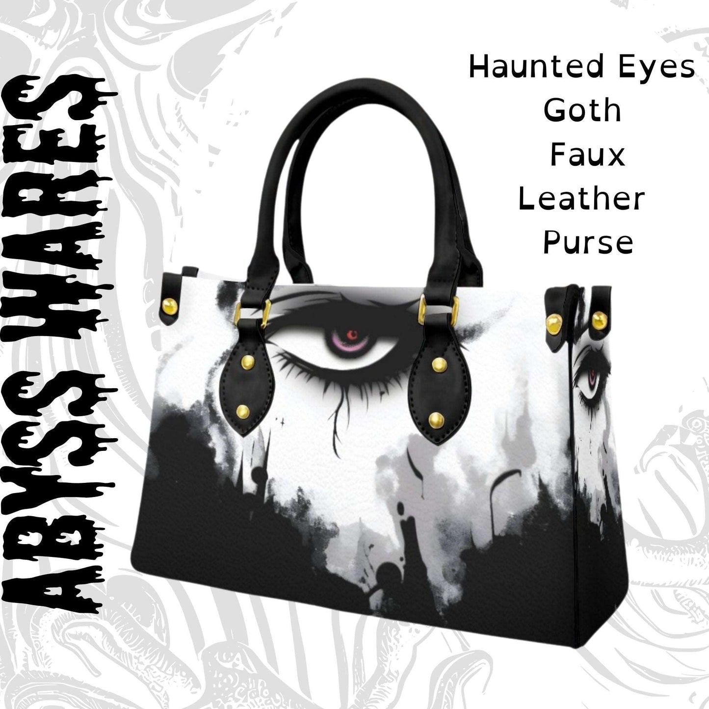 Haunted Eyes Goth Handbag