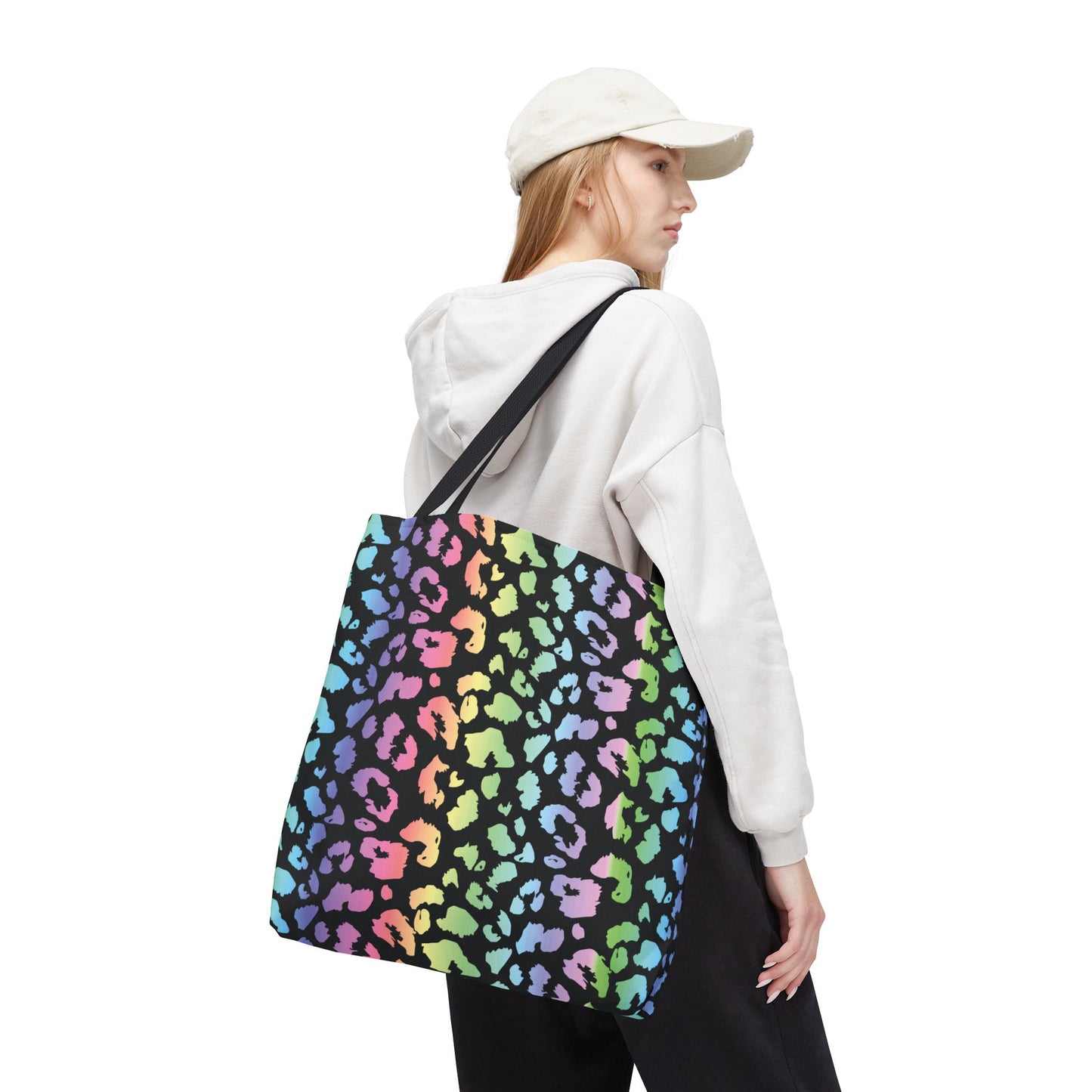 Rainbow Leopard Tote Bag