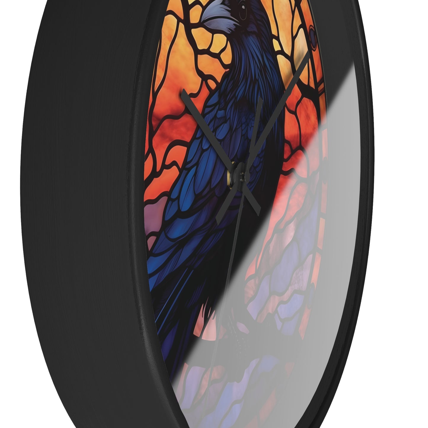 Reloj de atardecer de cuervo