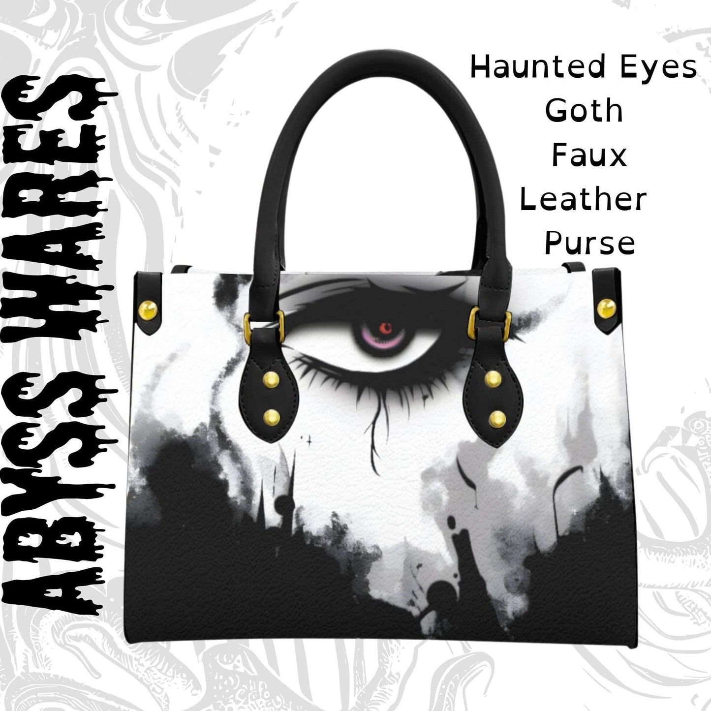 Haunted Eyes Goth Handbag