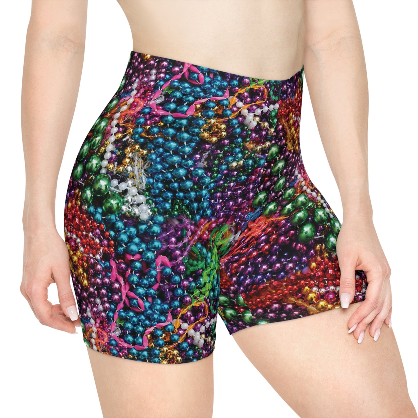 Mardi Gras Beads Women's Bike Shorts