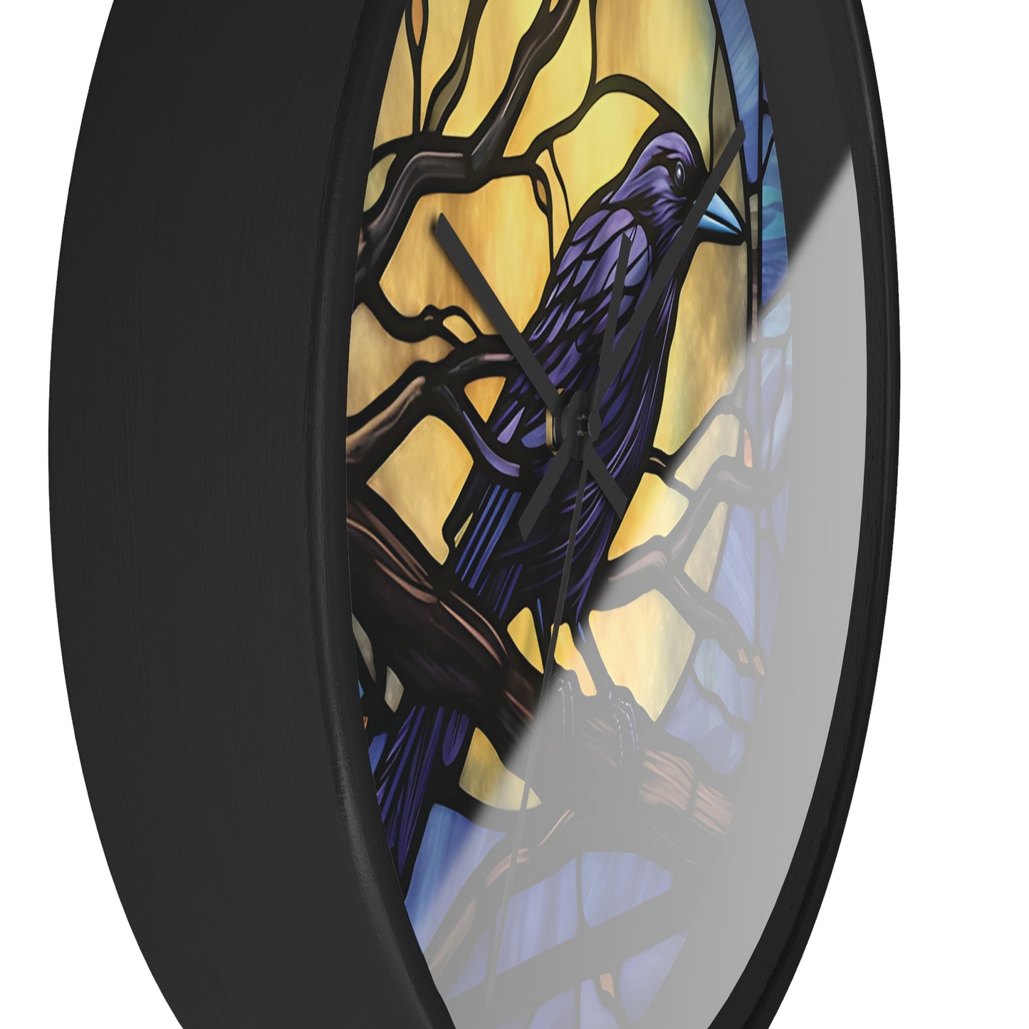 Indigo Moon Raven Clock