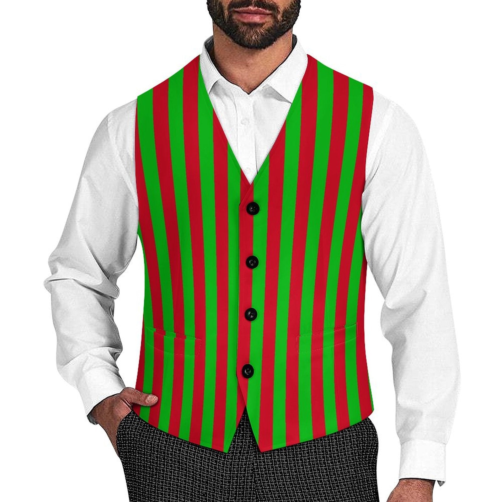 slim fit dress slacks Barry. Wang Mens Hunter Green Victorian Vest Paisley Tailored Collar Waistcoat, M main image 0