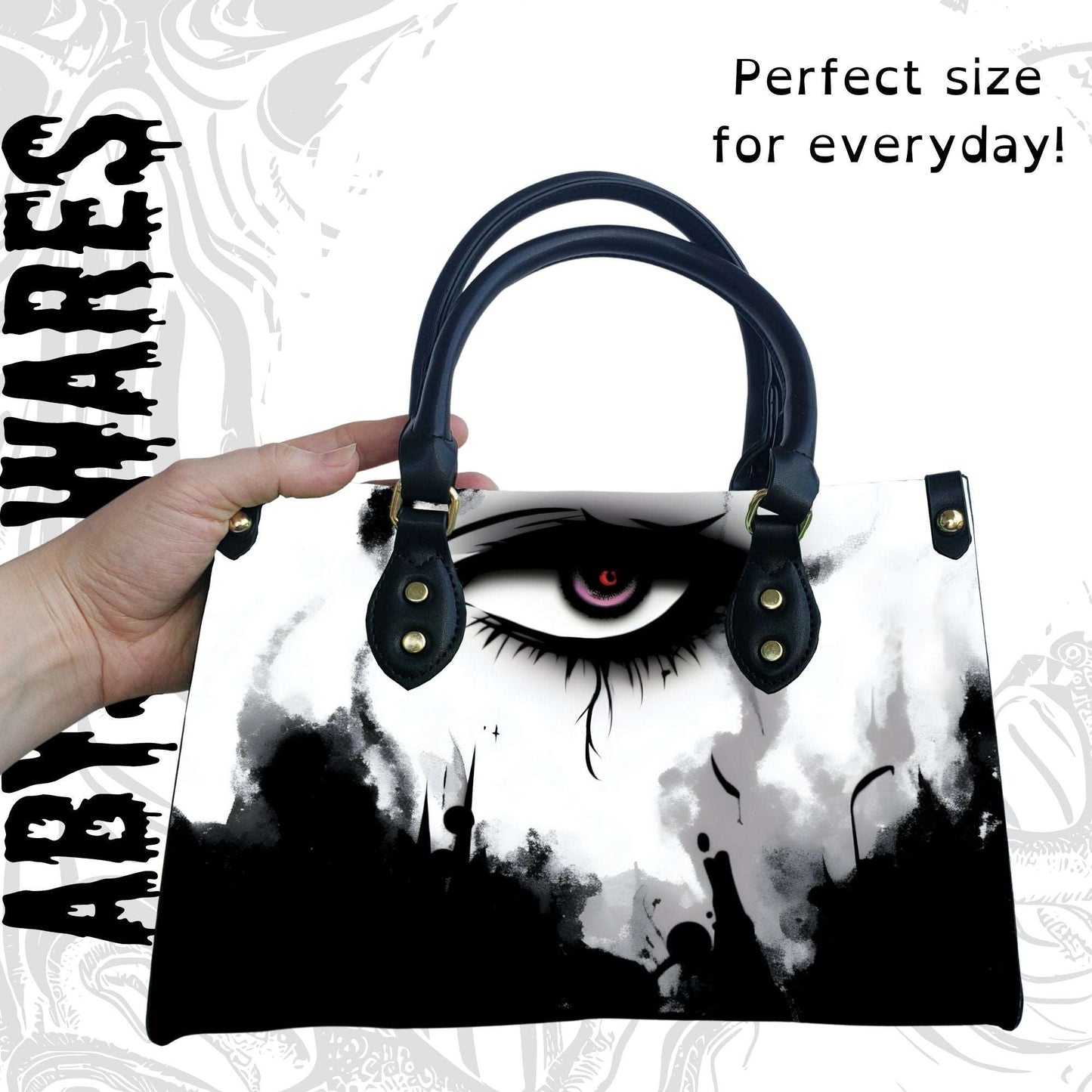 Haunted Eyes Goth Handbag