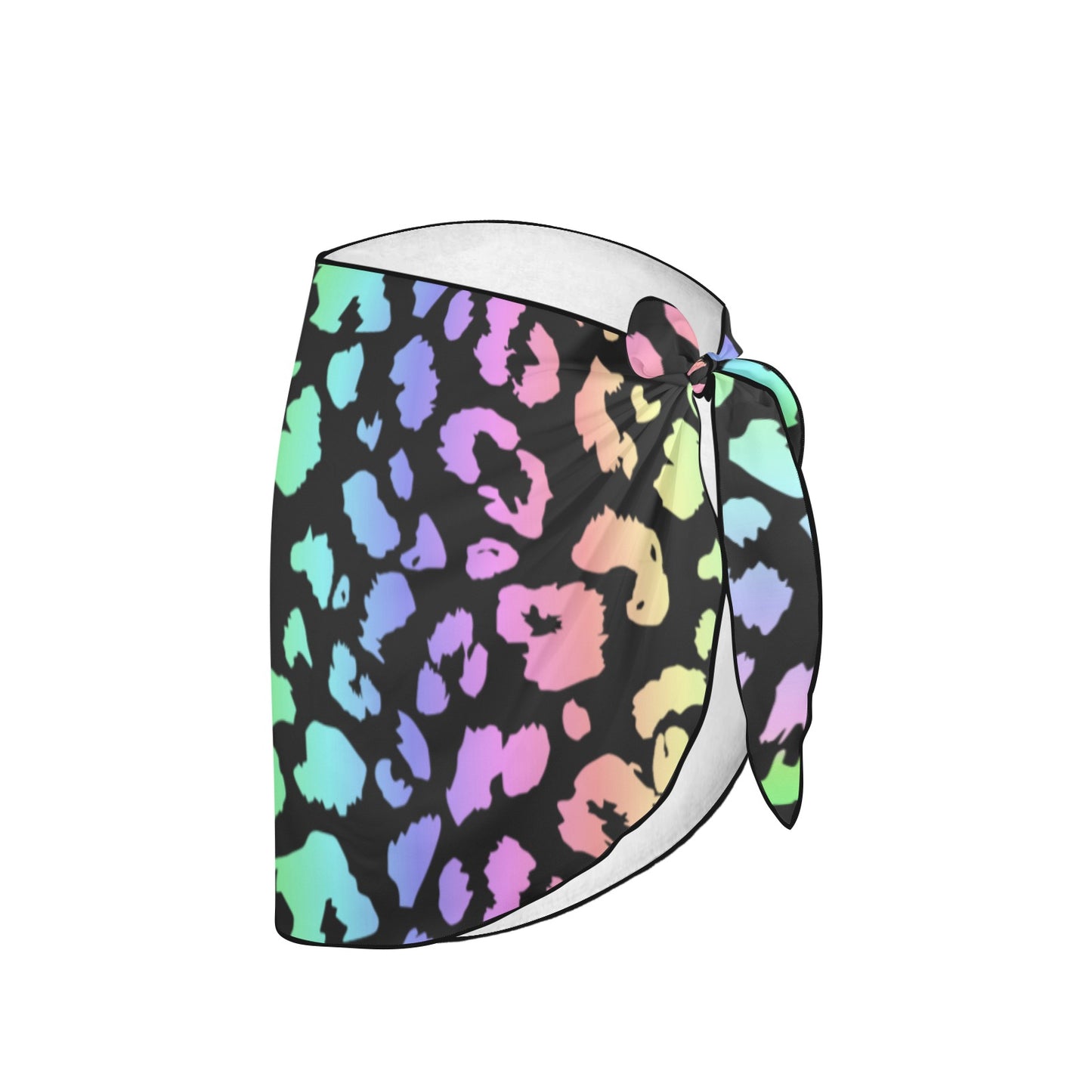 Rainbow Leopard Beach Sarong Wrap