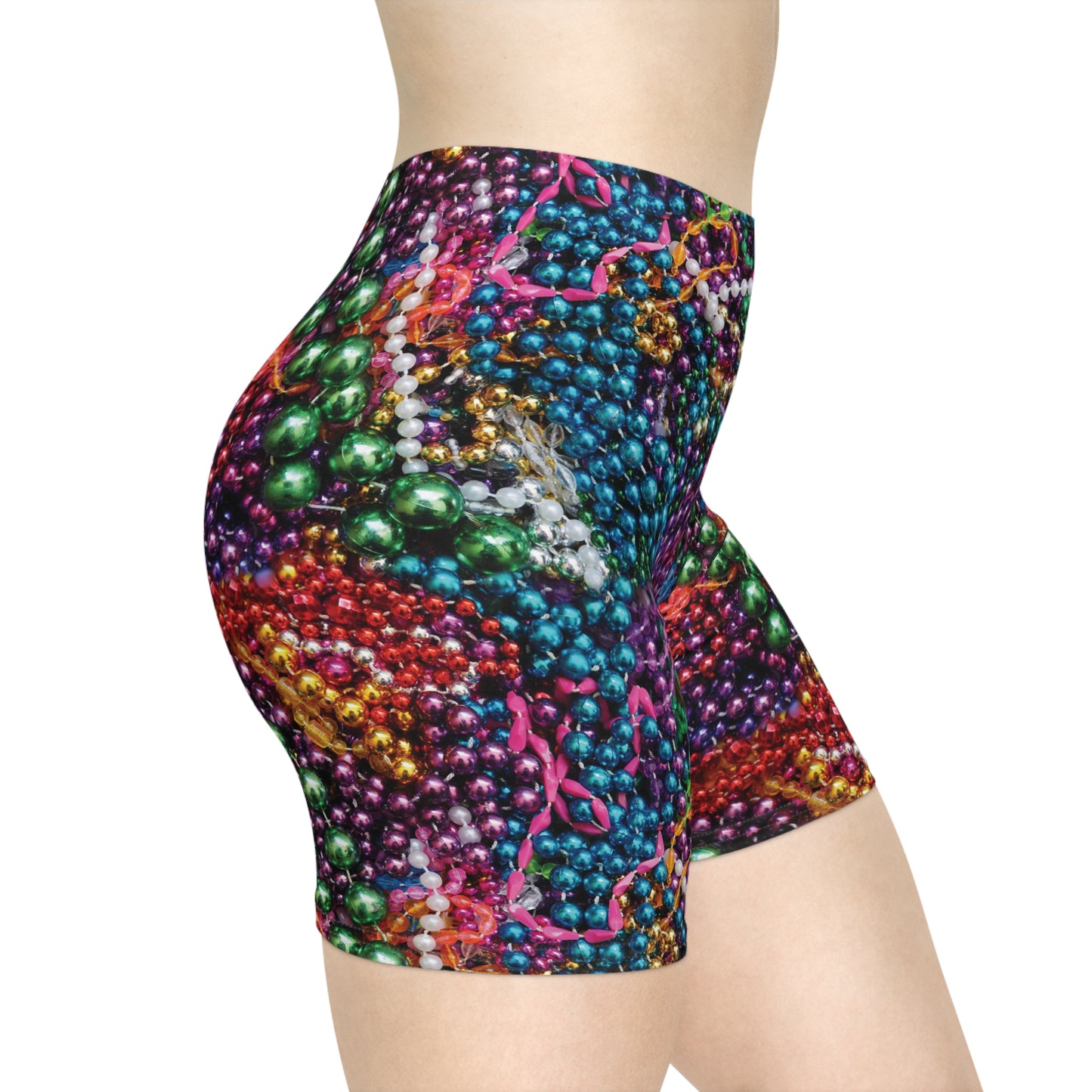 Mardi Gras Beads Women's Bike Shorts