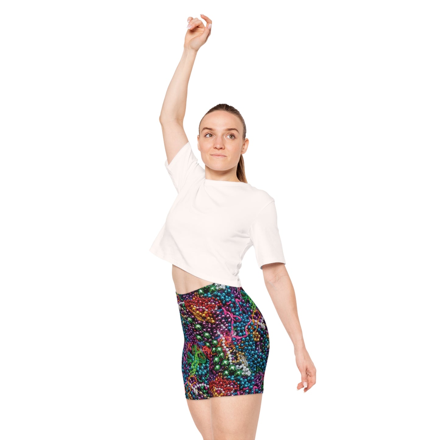 Mardi Gras Beads Women's Bike Shorts