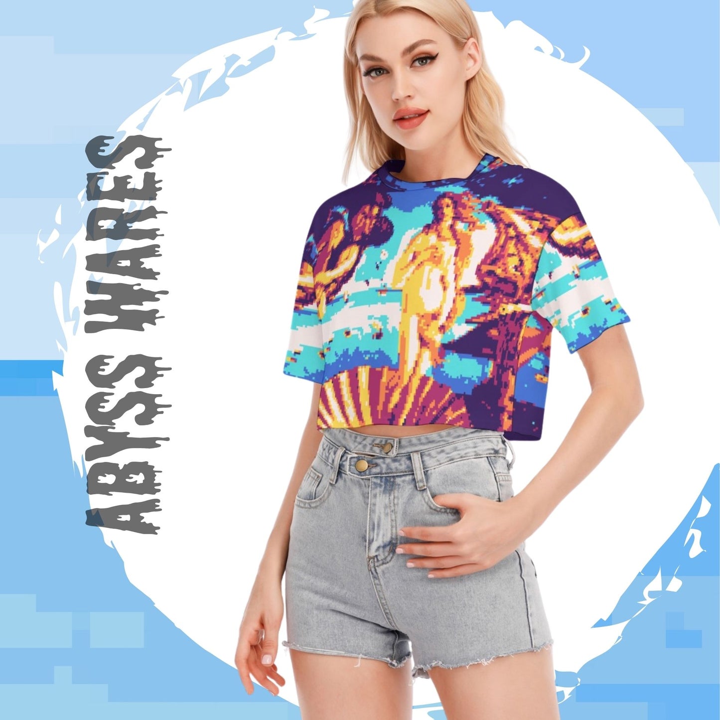 8bit Aphrodite Cotton Crop Top