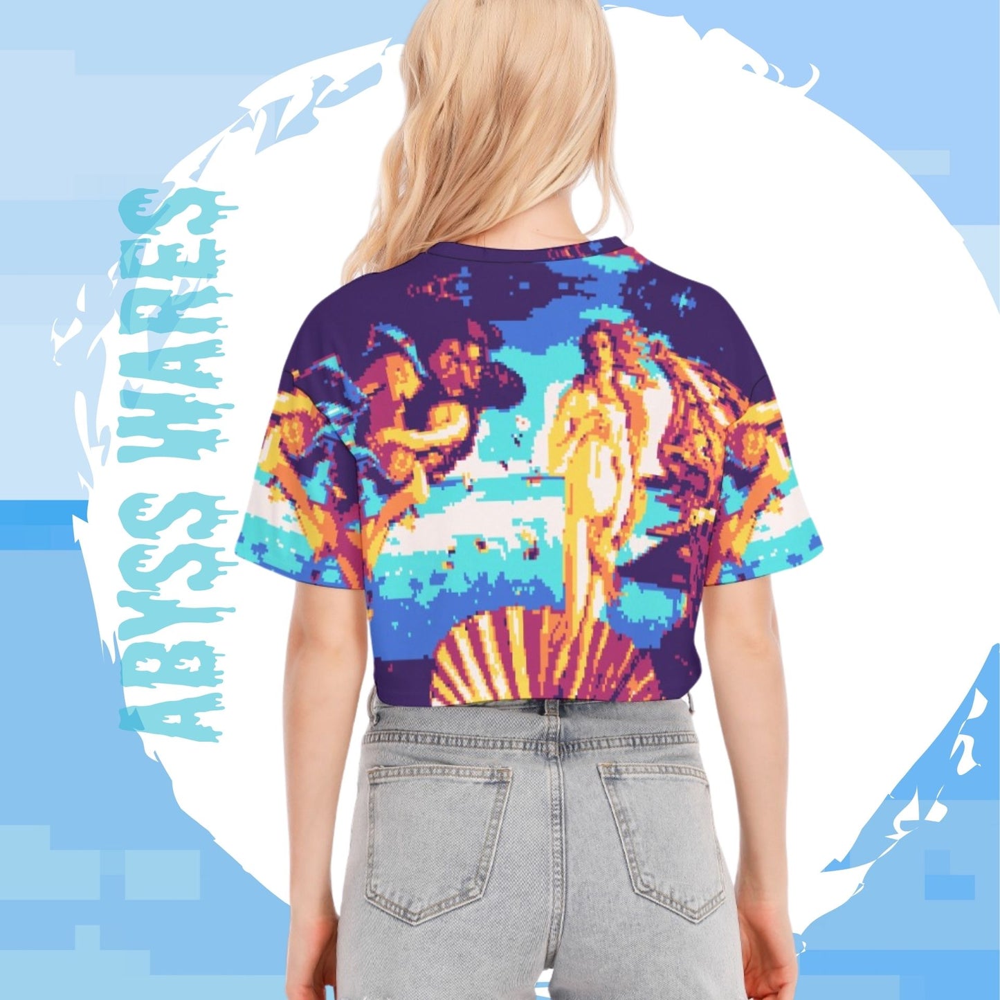 8bit Aphrodite Cotton Crop Top