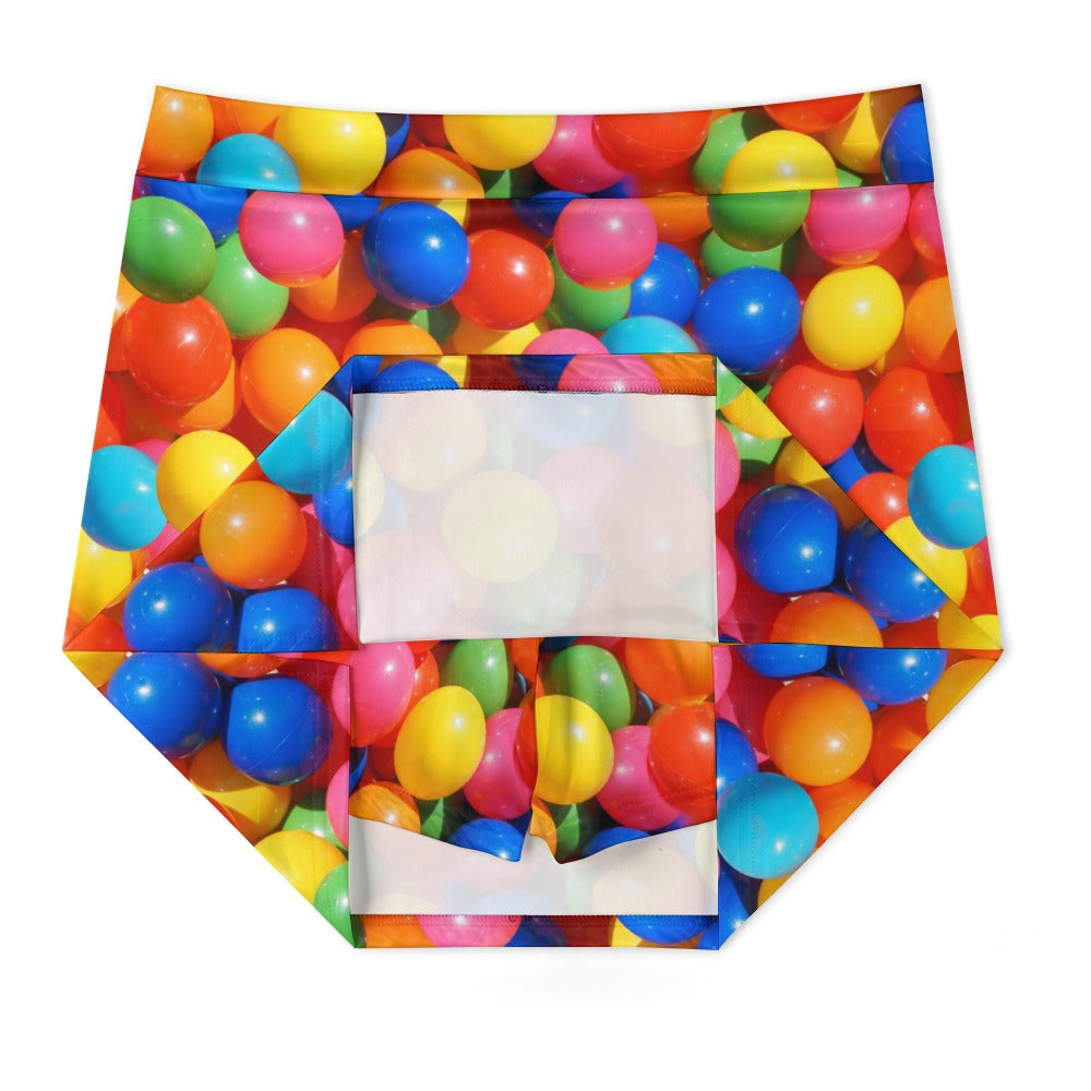 Balloonatic Party Skort flat construction view to see shorts underneath