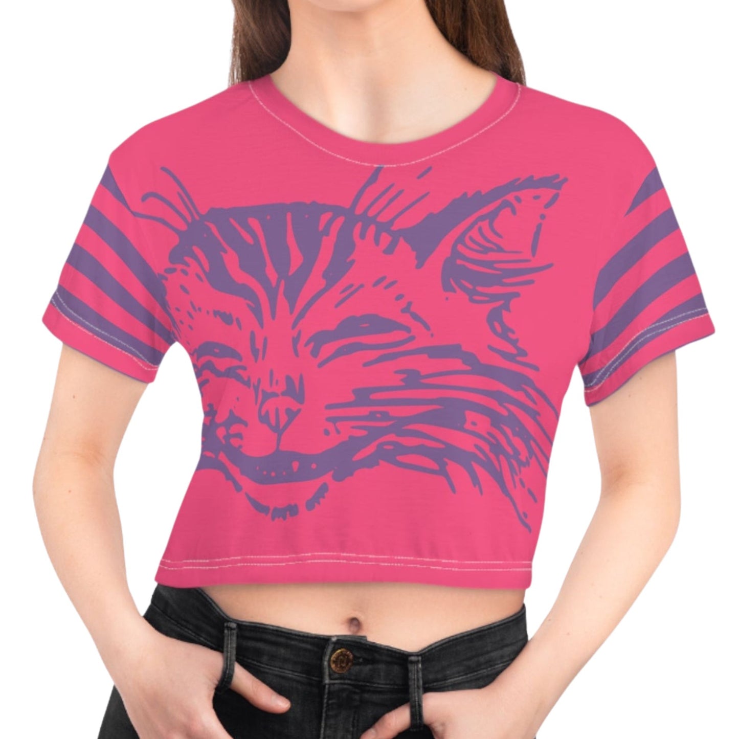 Top corto del gato de Cheshire