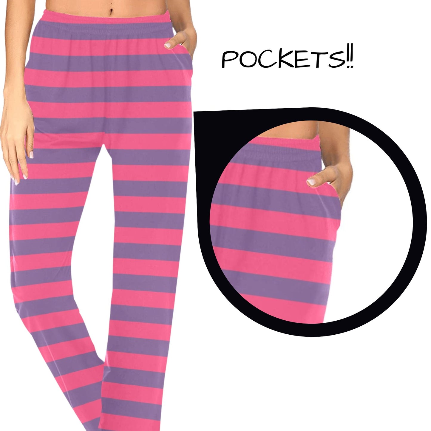 Cheshire Cat Stripe PJ Pants
