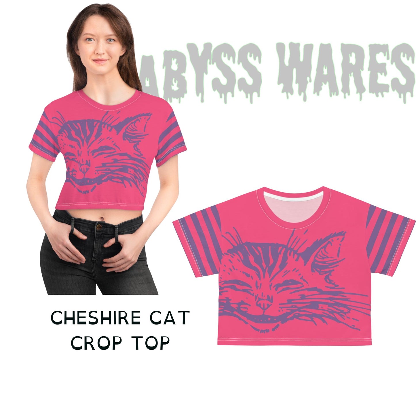 Top corto del gato de Cheshire