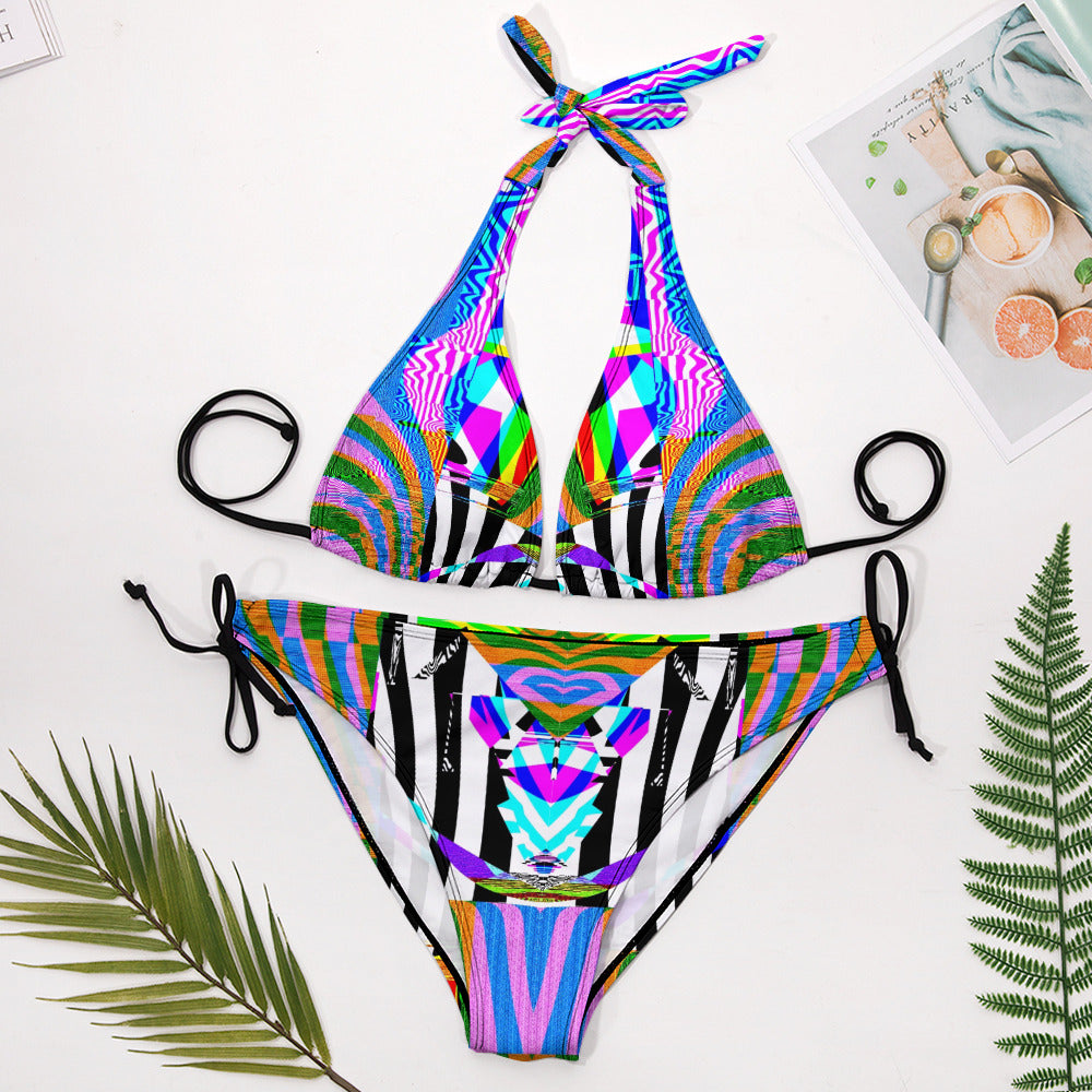 Cheshire Glitch Plus Size Bikini