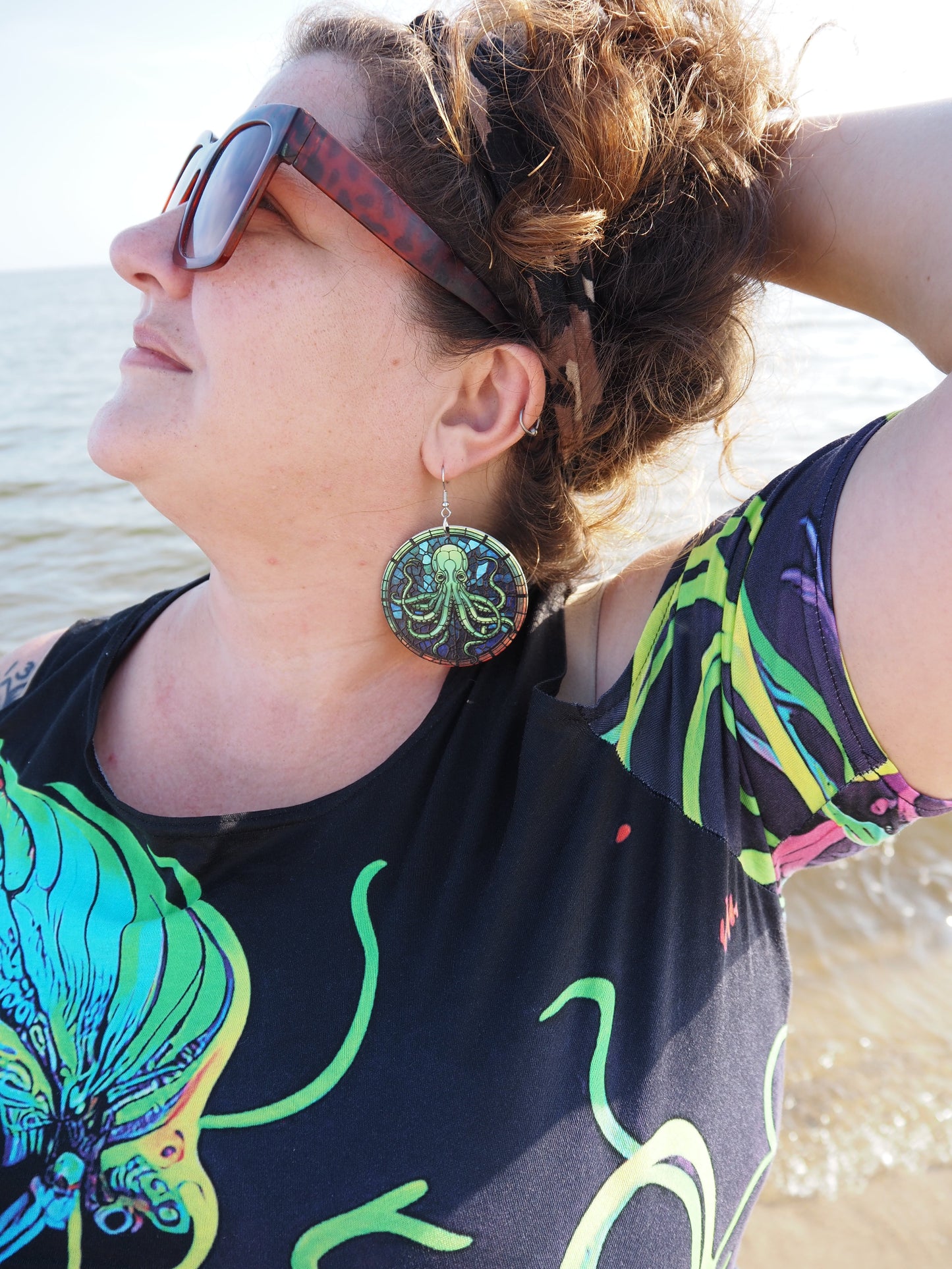 Cthulhu earrings gift for her
