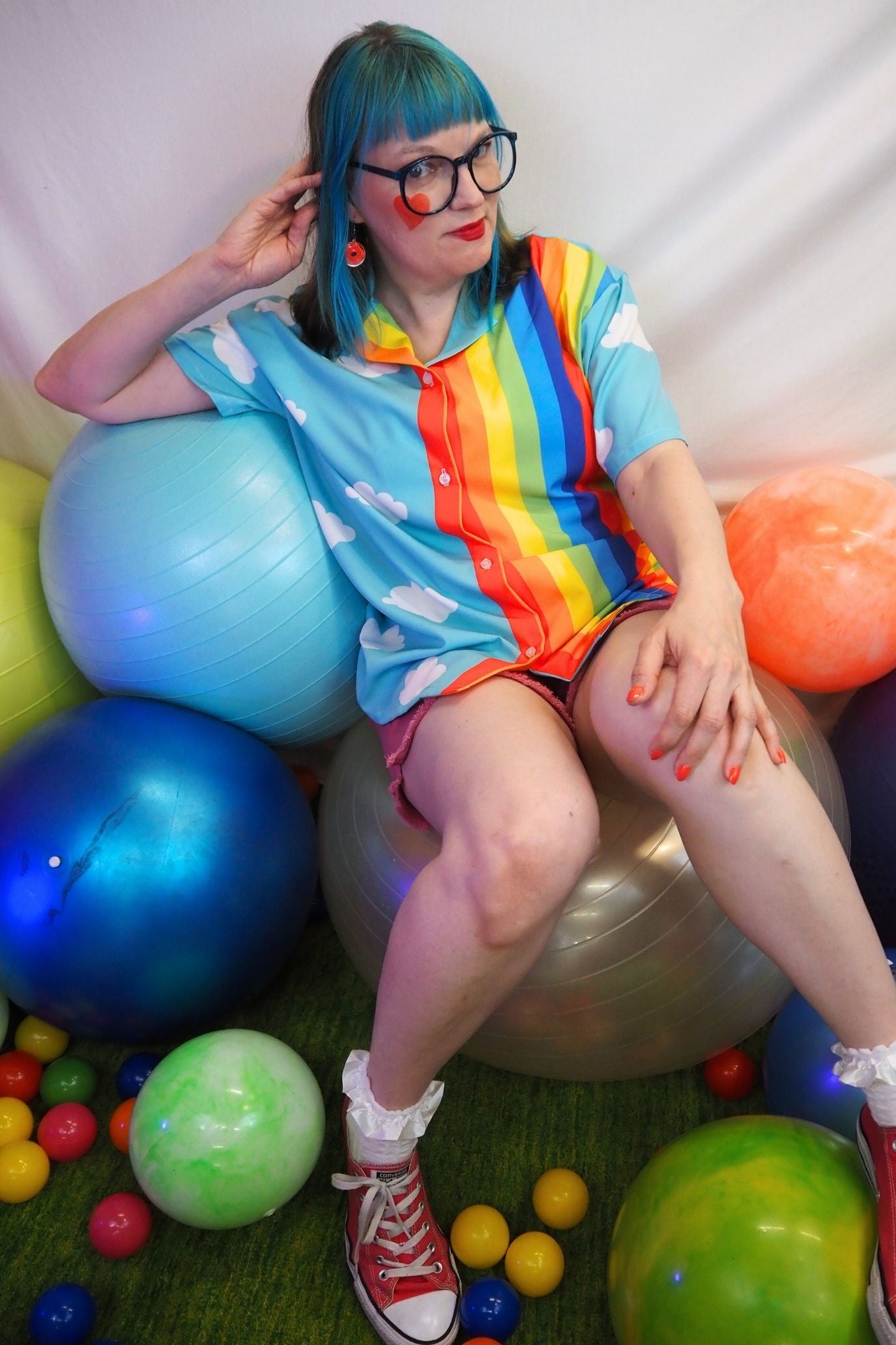 Clouds n Rainbows Blouse USA-made