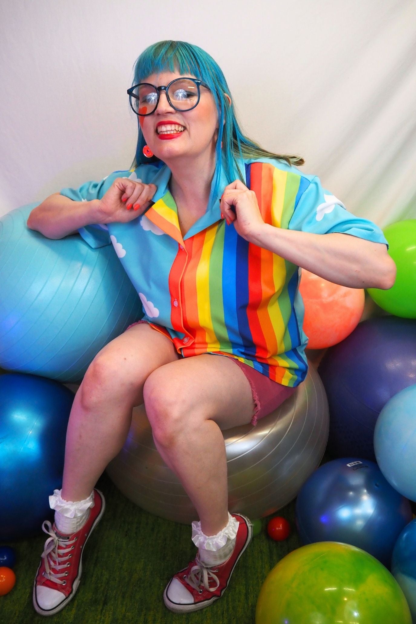 Clouds n Rainbows Blouse USA-made
