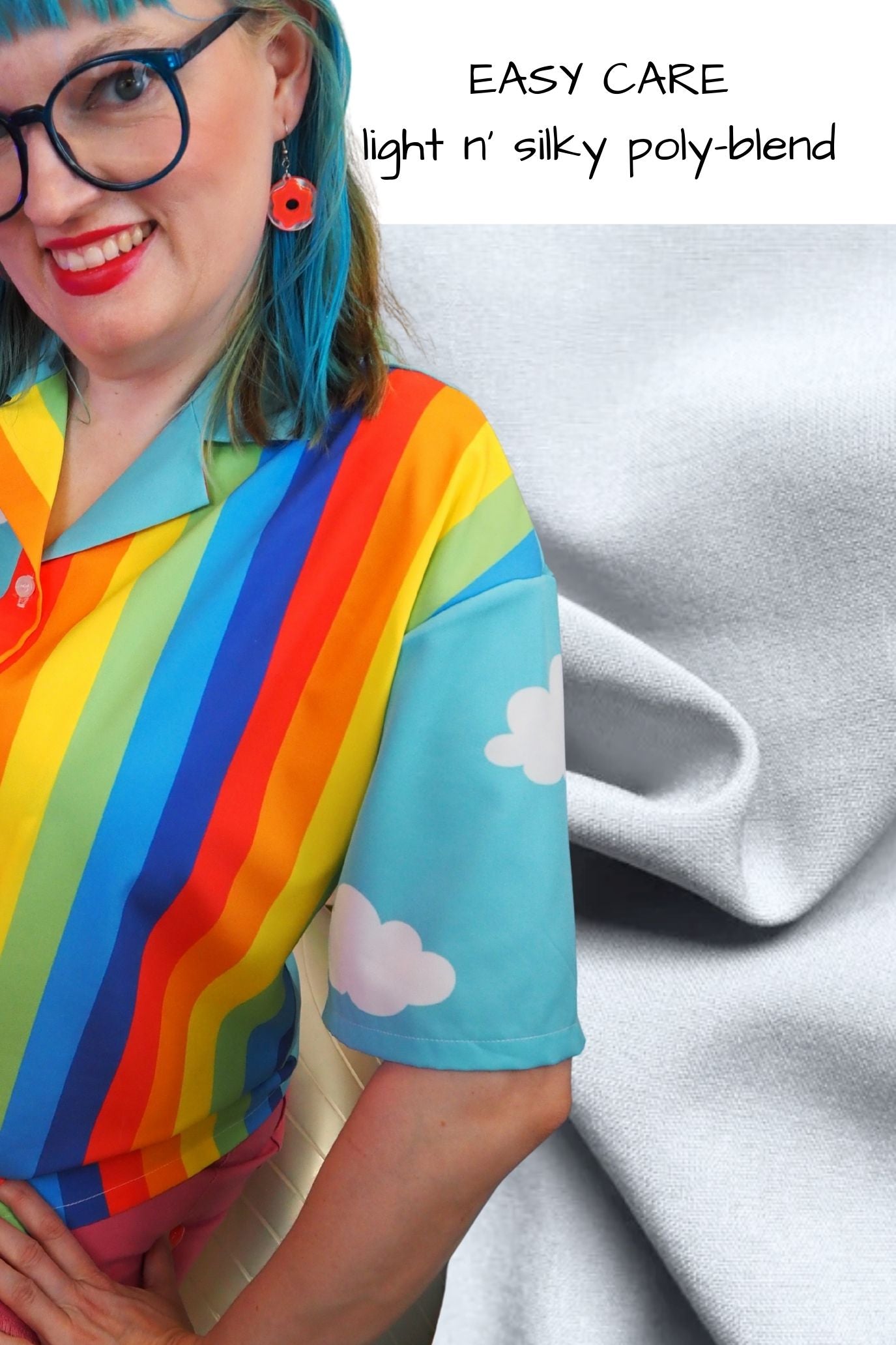 Clouds n Rainbows Blouse USA-made