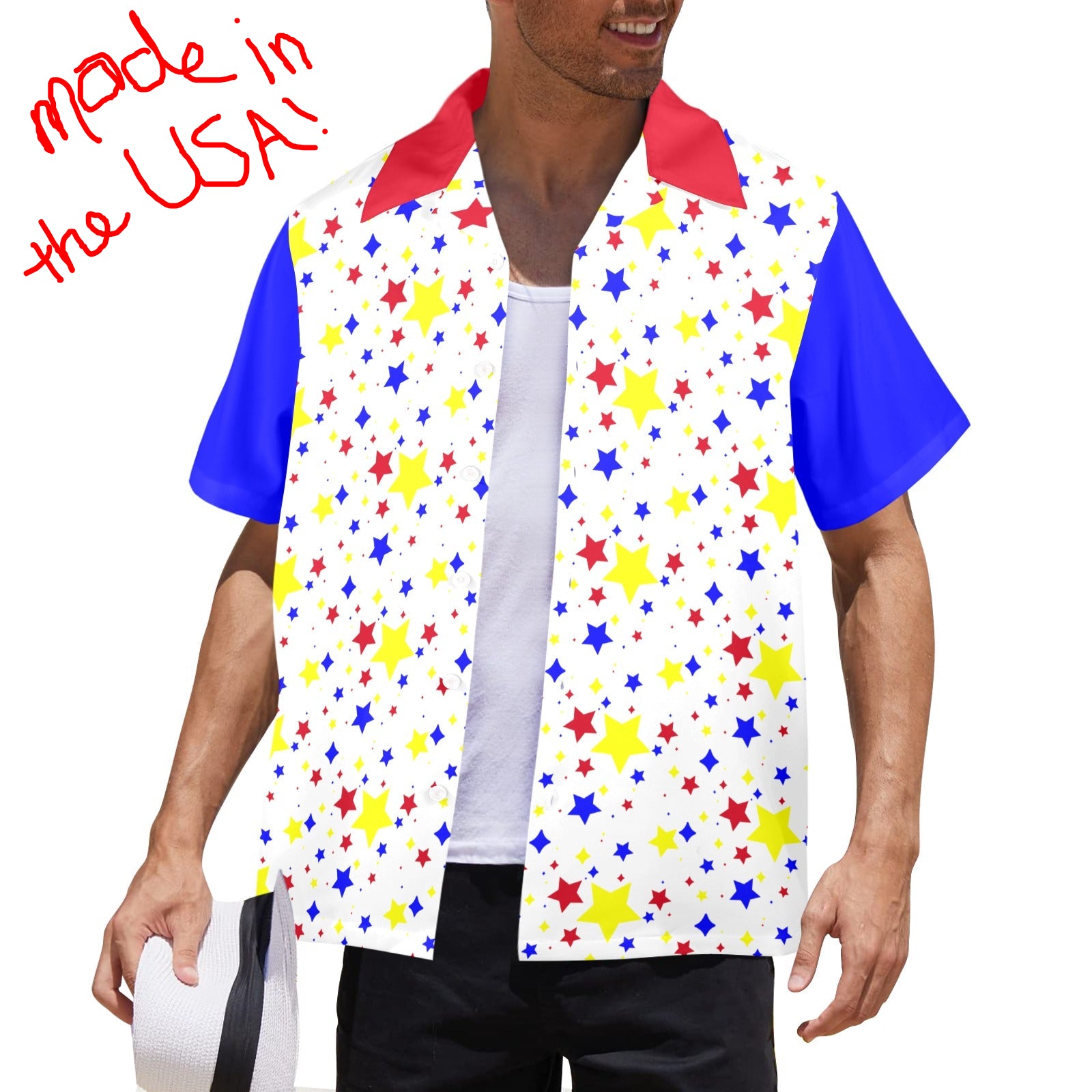 clown dress shirt Clown Star Bowling Shirt USA-Made! 4XL
