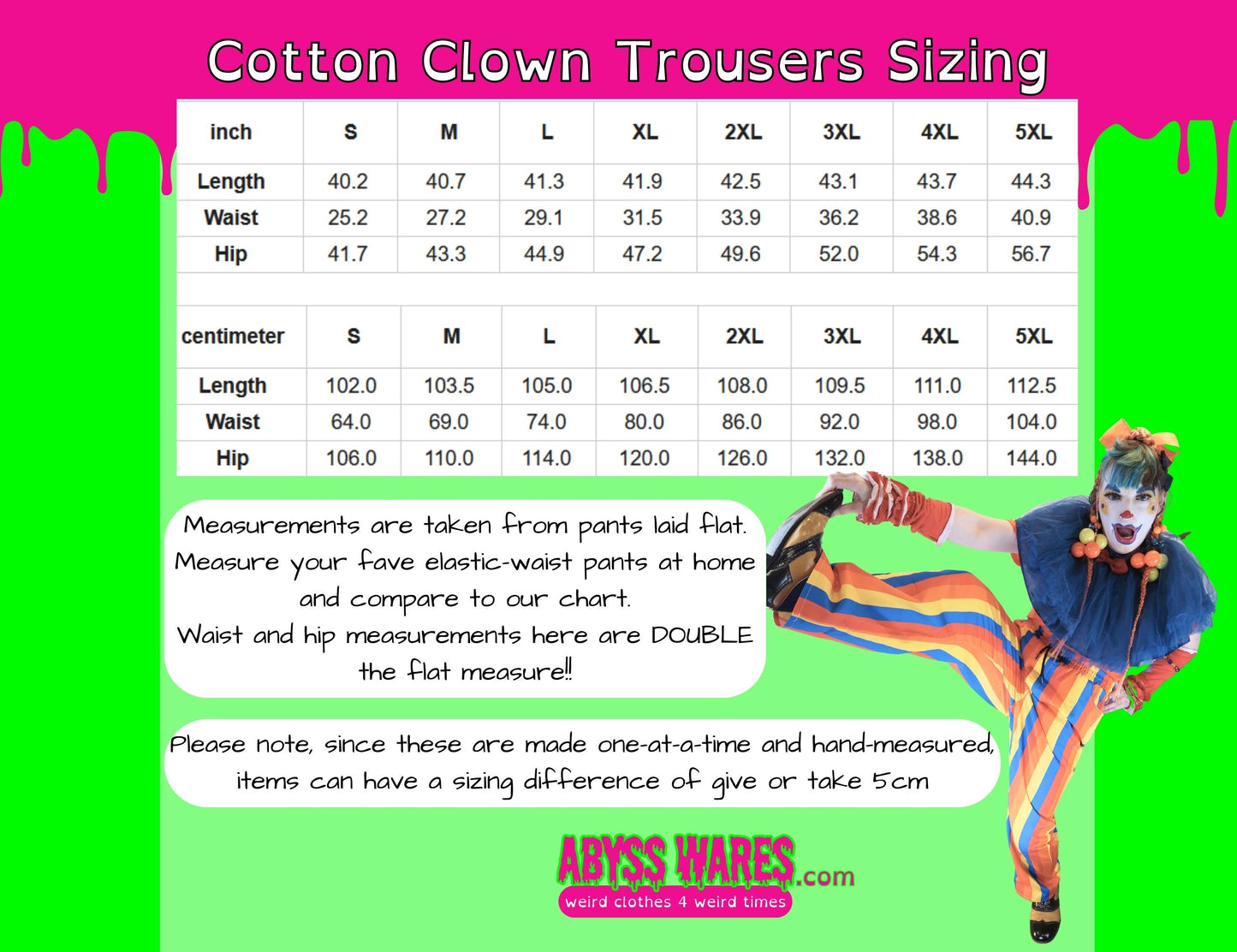 Ringelmeister Clownanzughose, rot-weiß gestreift