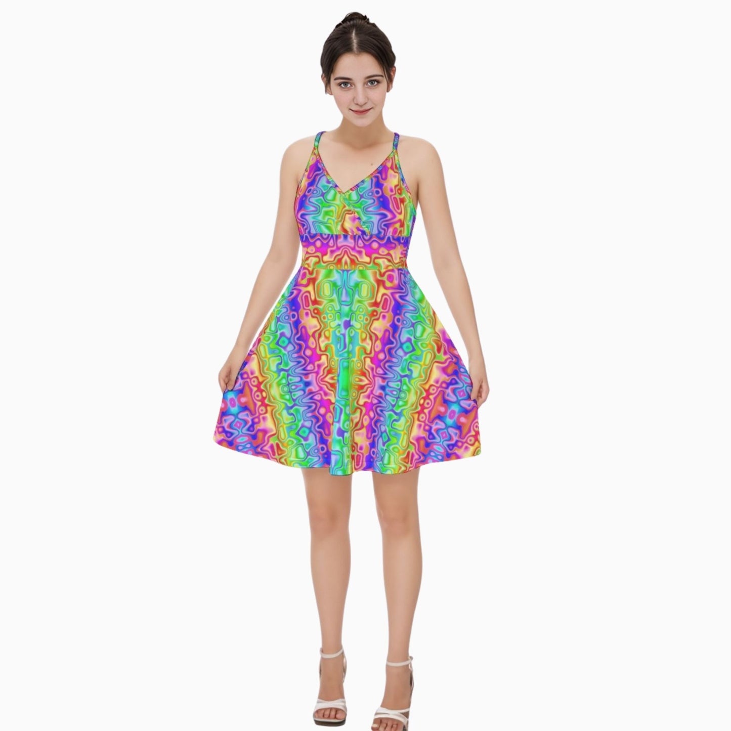 Cyber Fairy Rainbow Dress