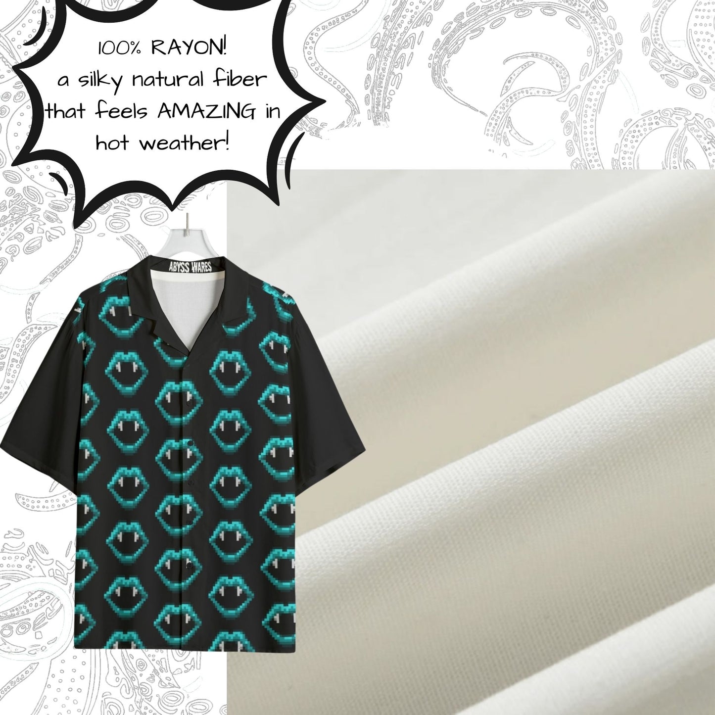 8bit Cyber Fangs Buttondown