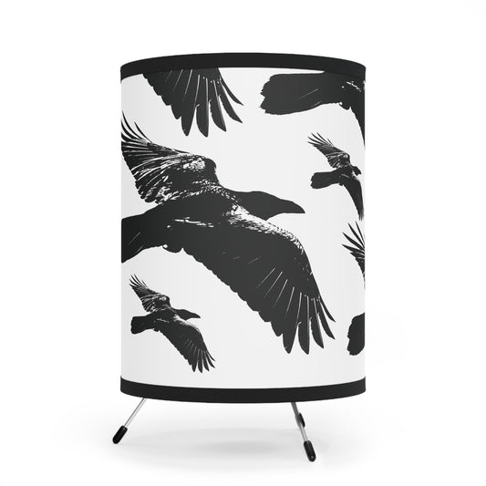 whimsigoth crowcore as the crow flies table lamp