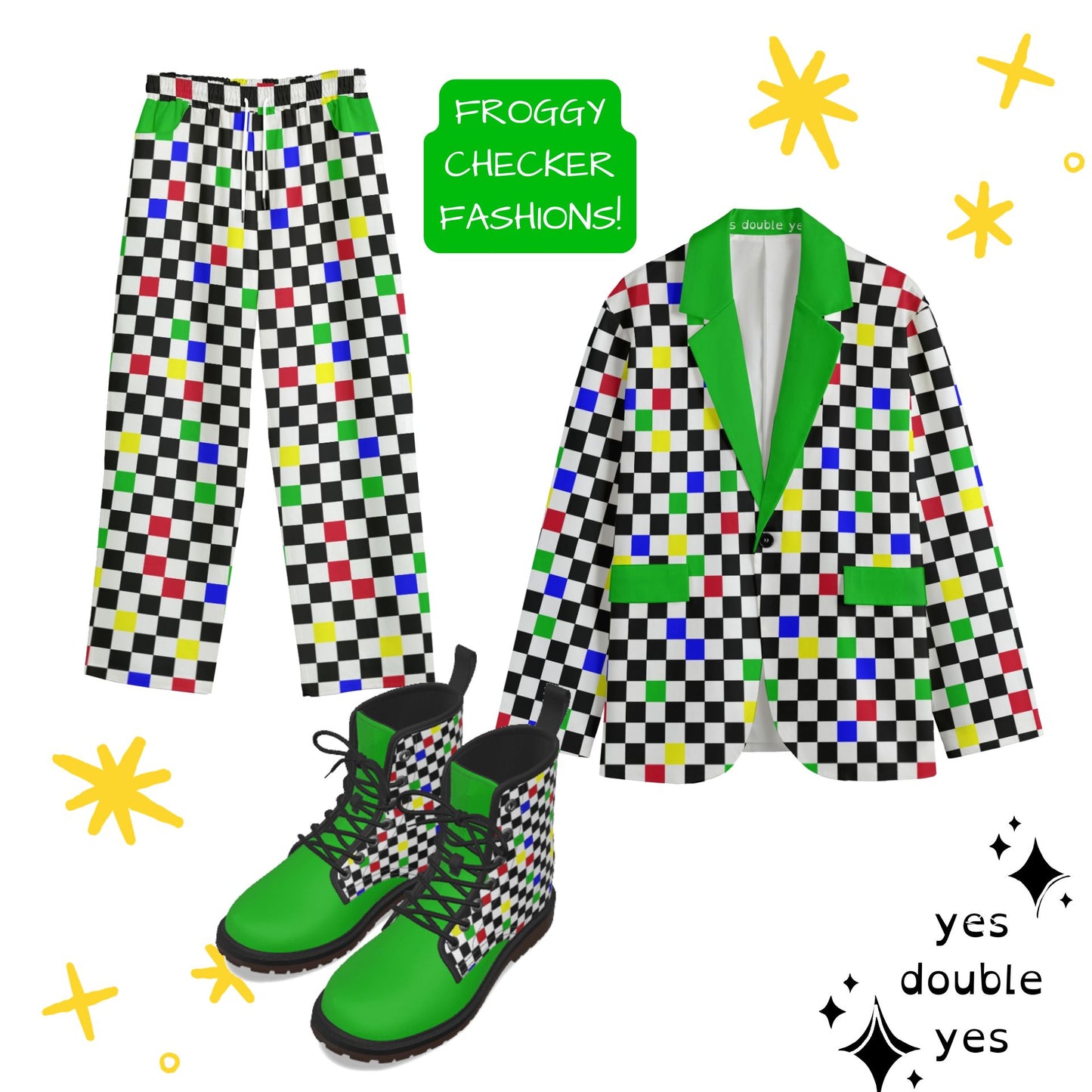 Froggy Checker Kidcore Blazer