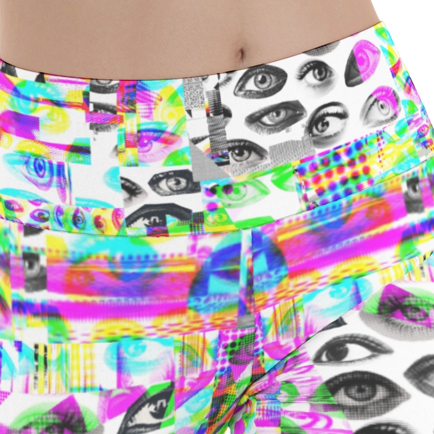 Glitch Eye RGB Yoga Pants