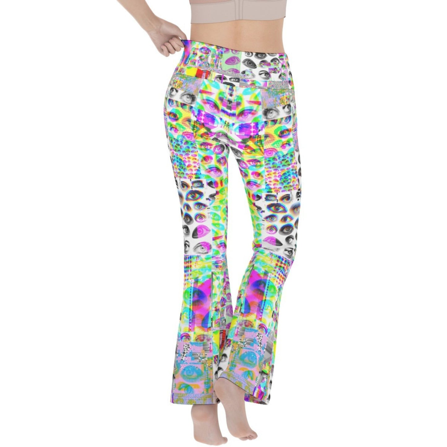 Glitch Eye RGB Yoga Pants