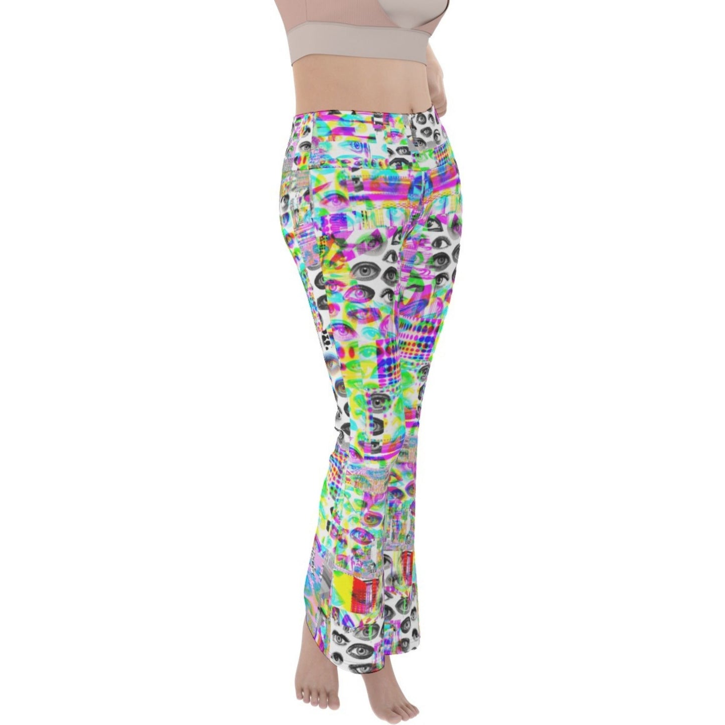 Glitch Eye RGB Yoga Pants