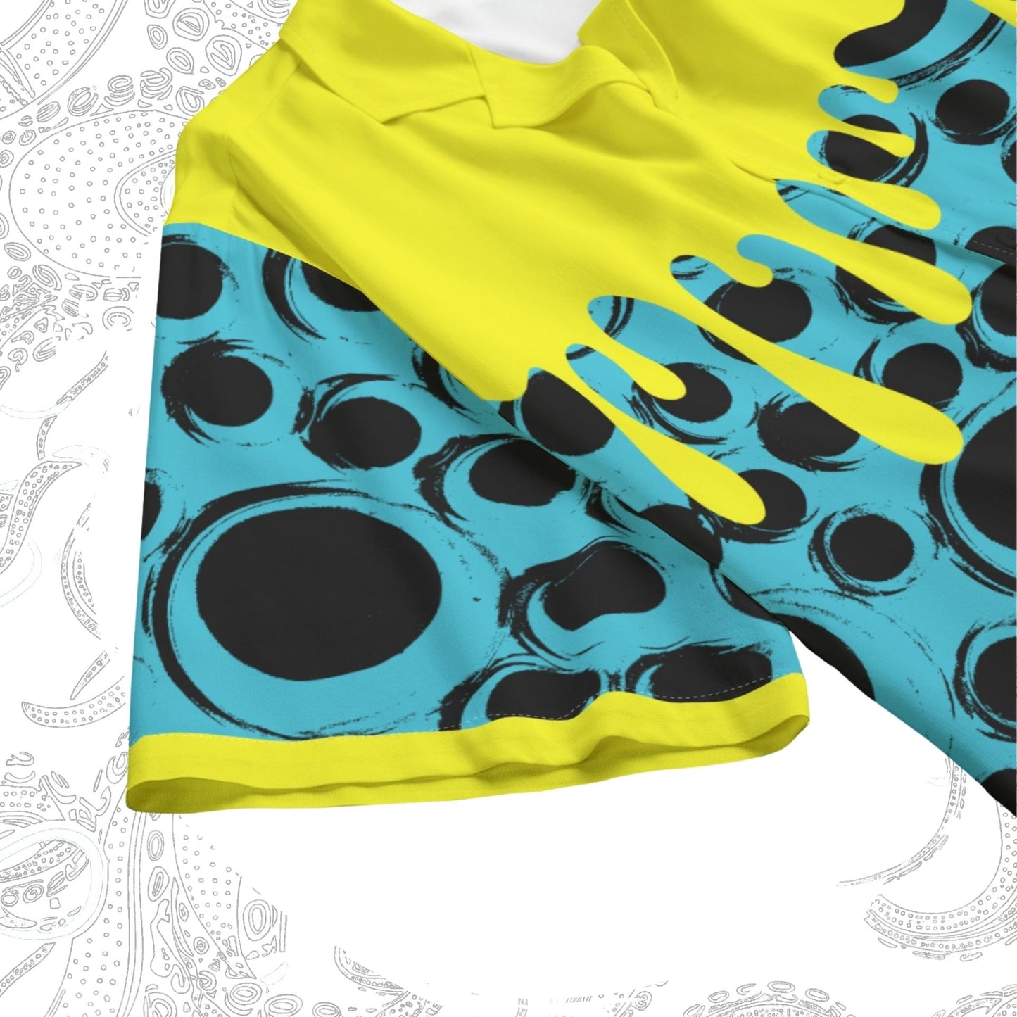 Drippy Zine Eyeball Bowling Shirt