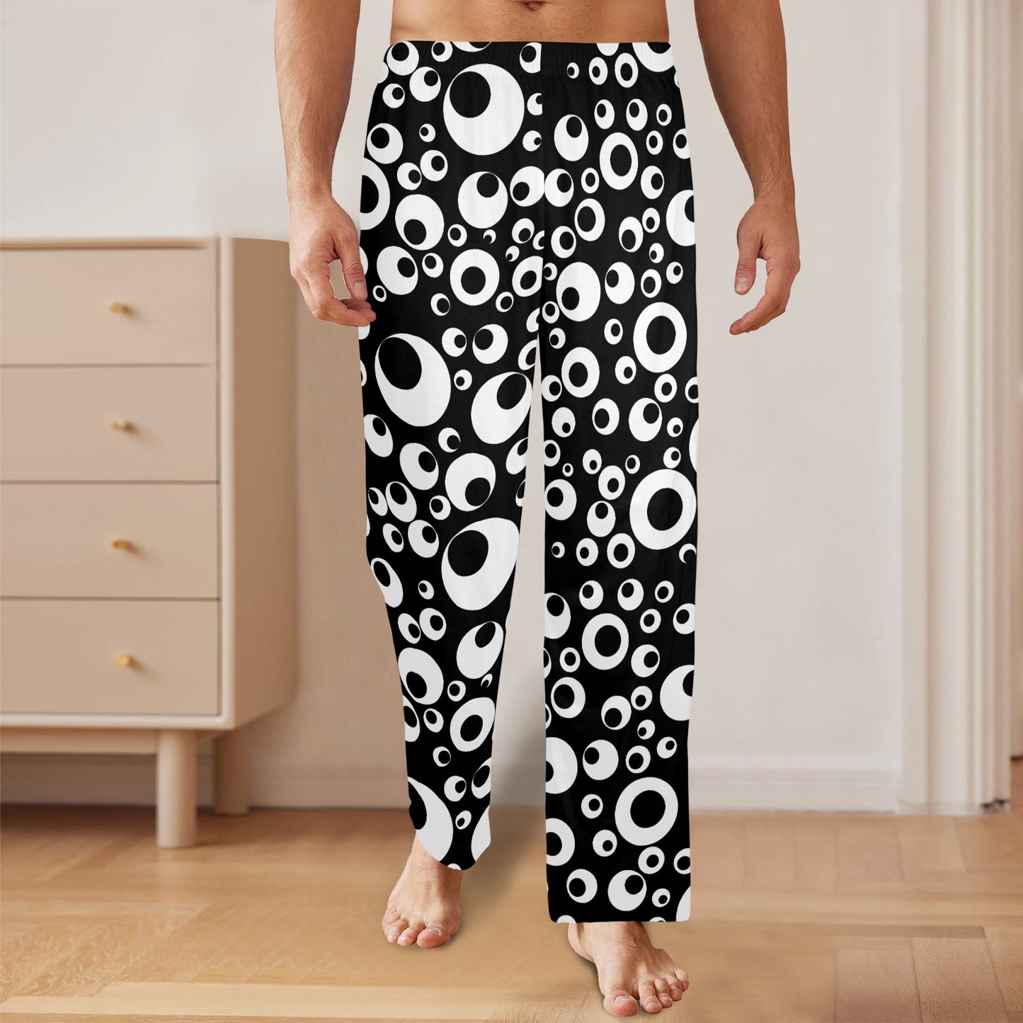 funny eyeball pants black and white eyeball pj pants for women and men