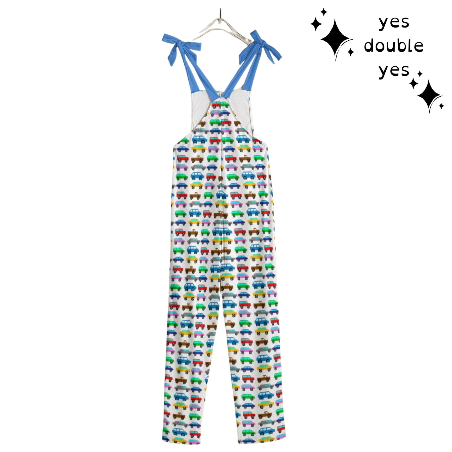 Happy Little Pixel Cars Overalls