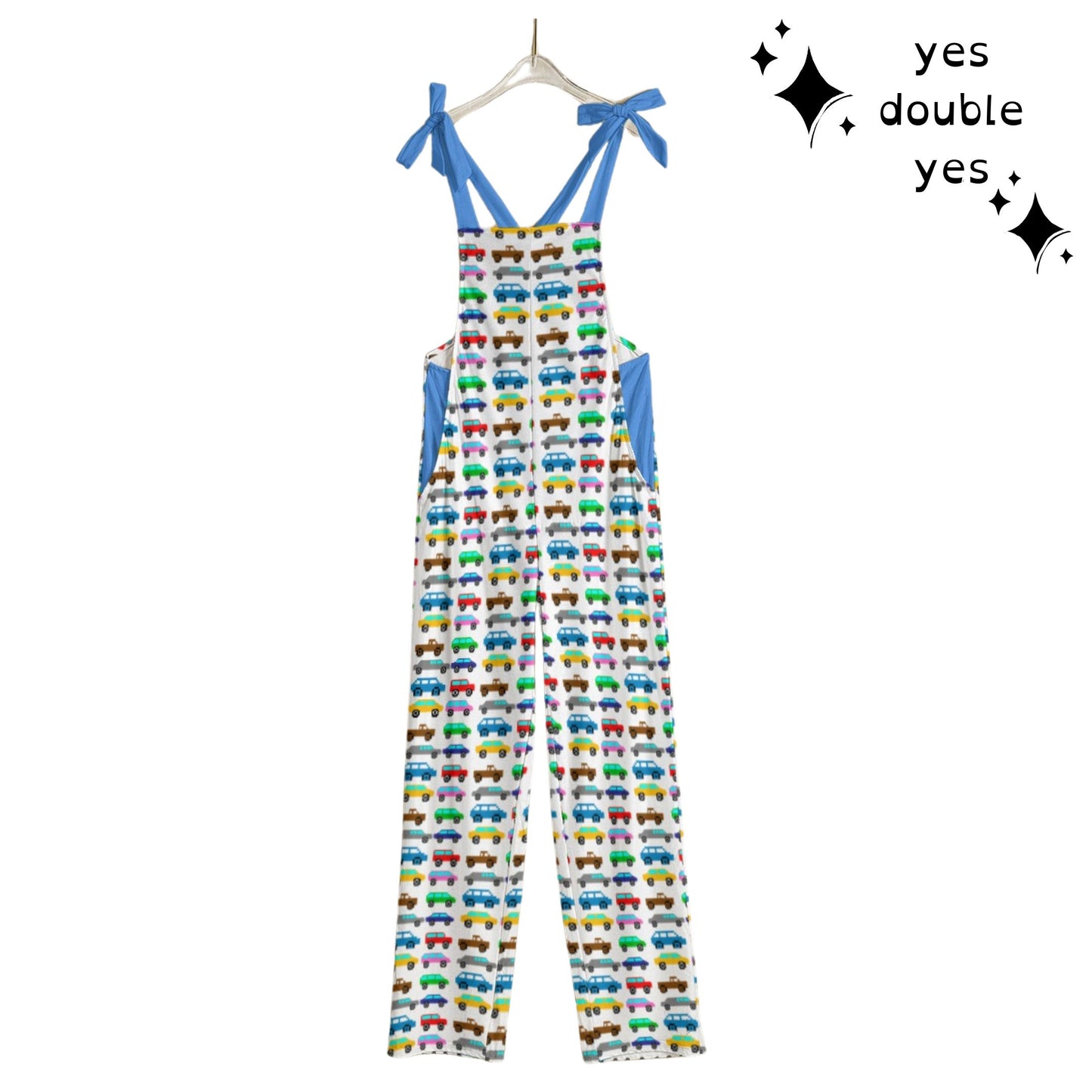 Happy Little Pixel Cars Overalls
