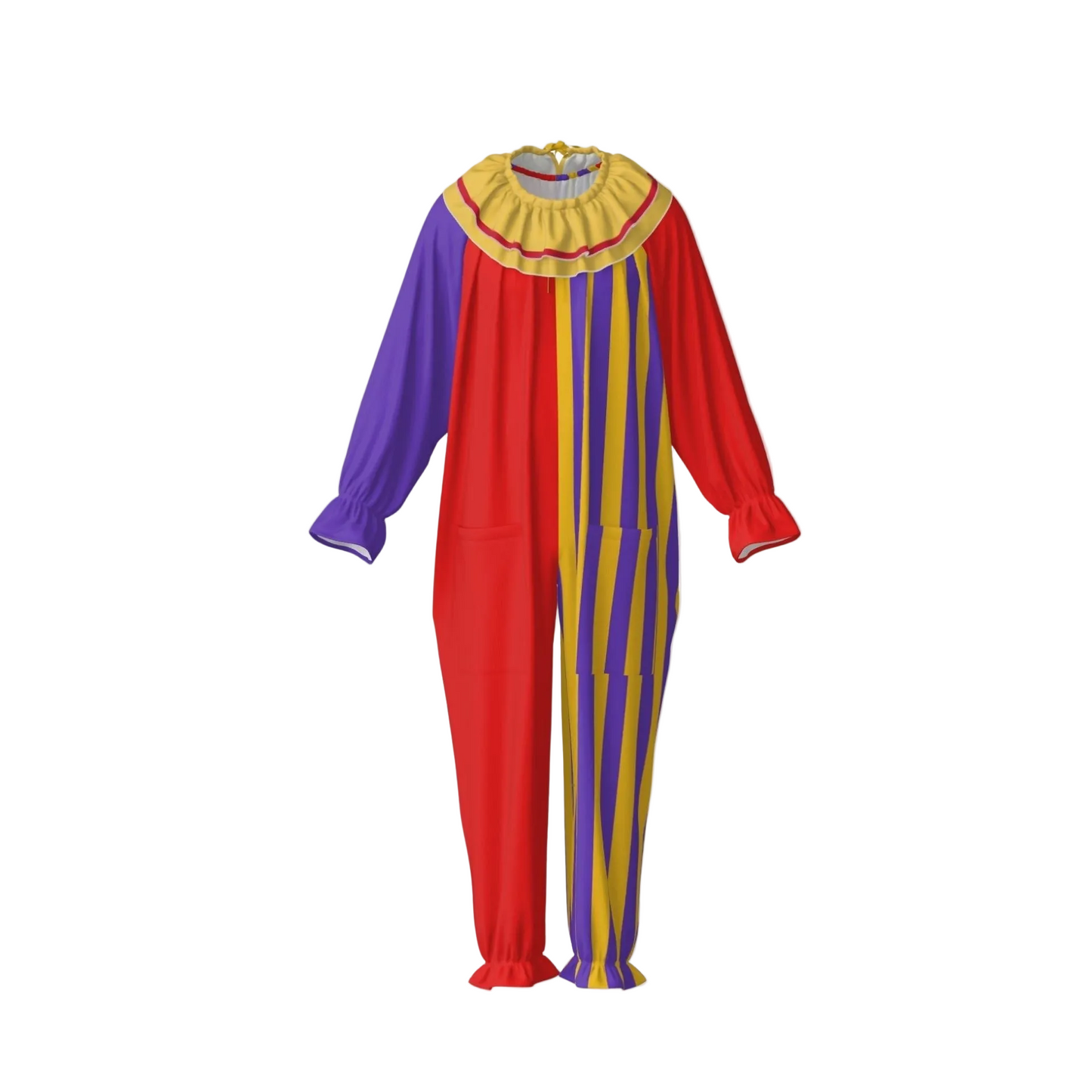 Humorous Jester Clown Suit w Collar