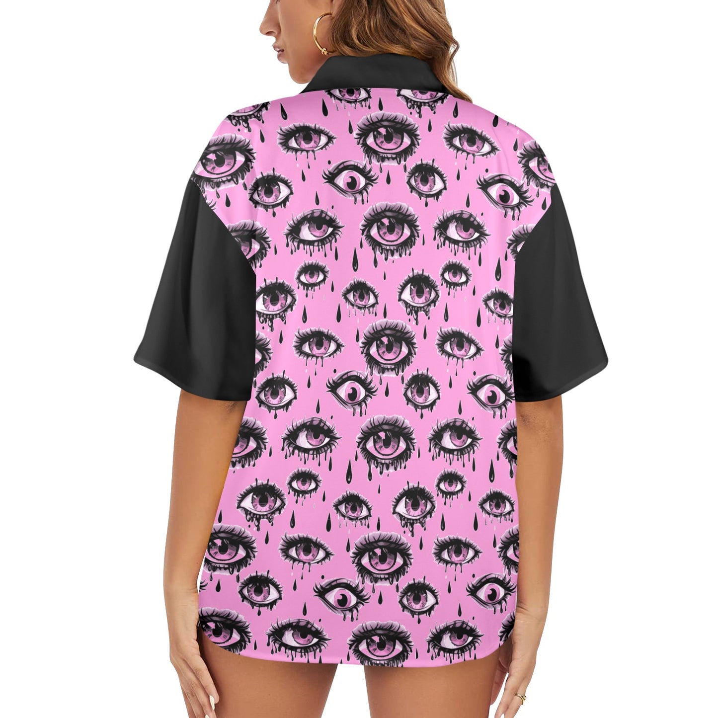 Jirai Kei Eye Bowling Shirt