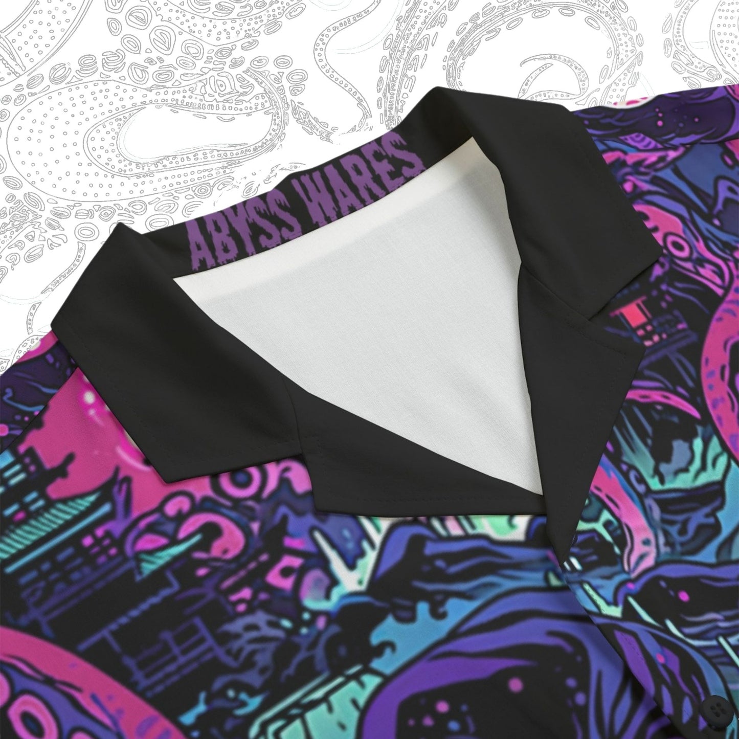 Kraken Invades Tokyo Bowling Shirt