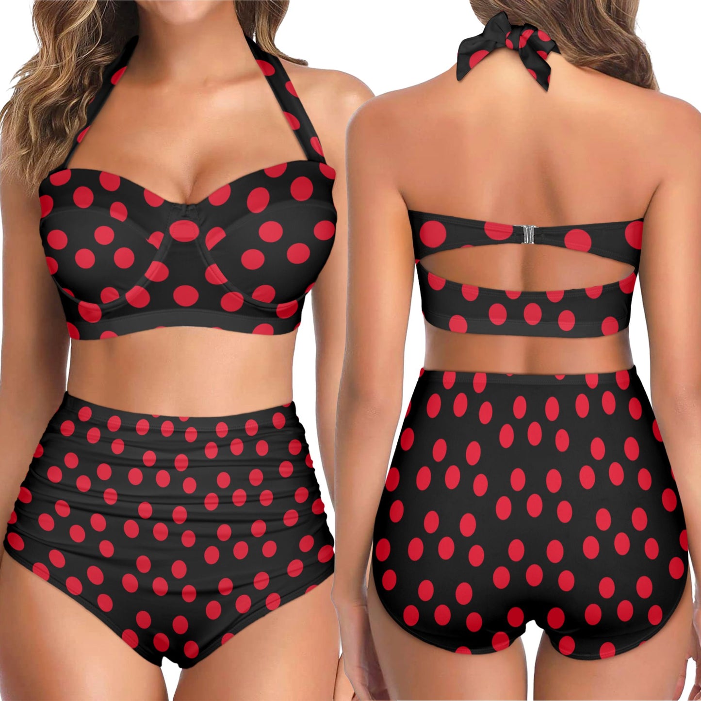 Lana Cherry Polka Dot Bikini
